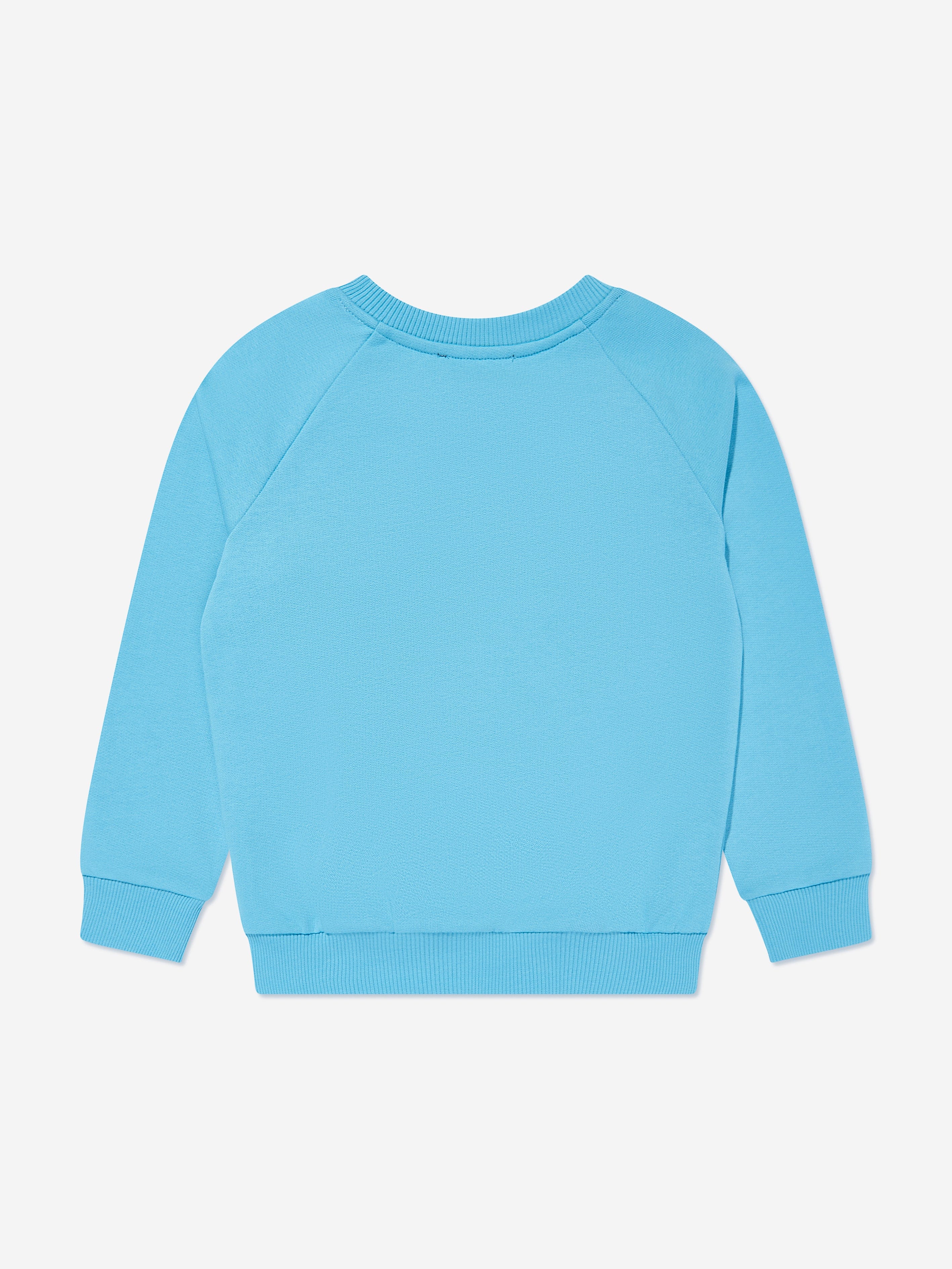 Balmain Kids Logo Sweatshirt - Blue Cotton Pullover Hoodie for Boys & Girls | Casual Wear, School Outfits, Family Photos