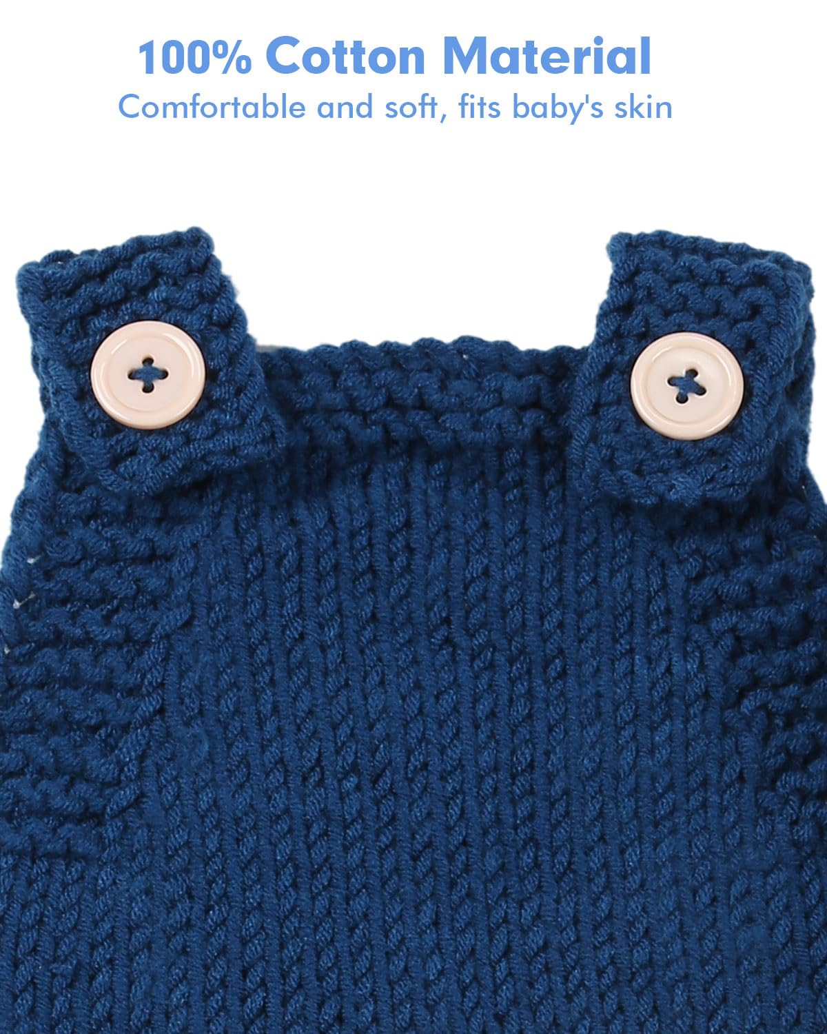 Adorable Newborn Photography Bear Outfits - Handmade Crochet Baby Photoshoot Romper for Boys & Girls - Perfect for First Photos, Baby Showers & Milestone Pictures