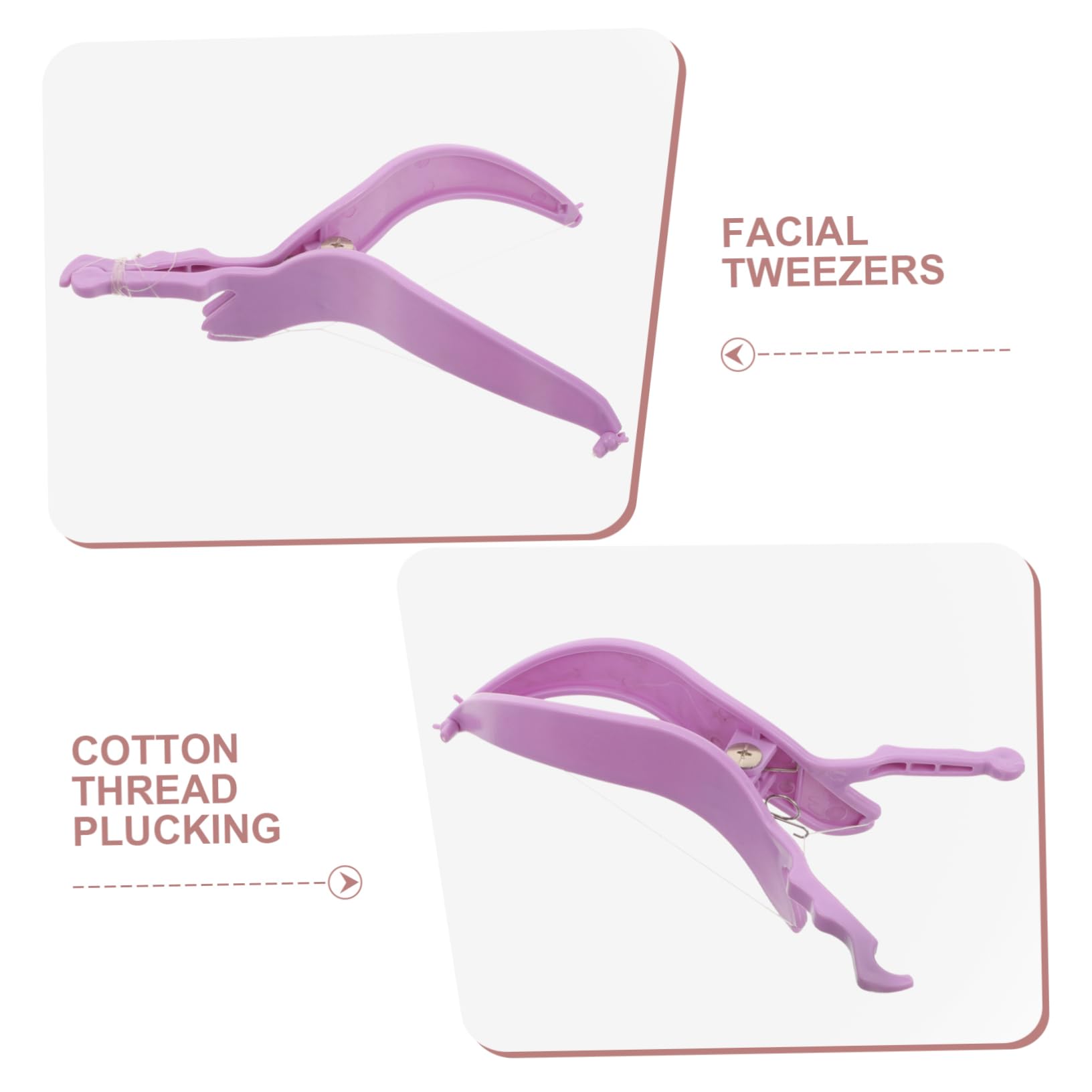 Didiseaon Portable Facial Hair Remover for Women - Handheld Epilator for Face & Chin, Painless Hair Removal Device with Elastomer (Purple) - Perfect for Travel, Home & Salon Use