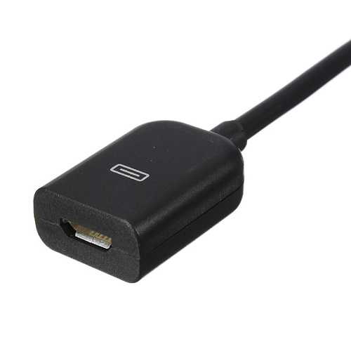 Dual Micro USB Host OTG Hub Adapter Cable for Android Tablets - Connect Keyboards, Mice & Flash Drives for Work & Gaming