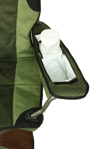 Big & Tall Folding Camp Chair - Heavy Duty 500lbs Capacity, Extra Wide Seat with Padded Cushion & Cup Holder - Perfect for Camping, Backyard, Beach, Fishing & Outdoor Events