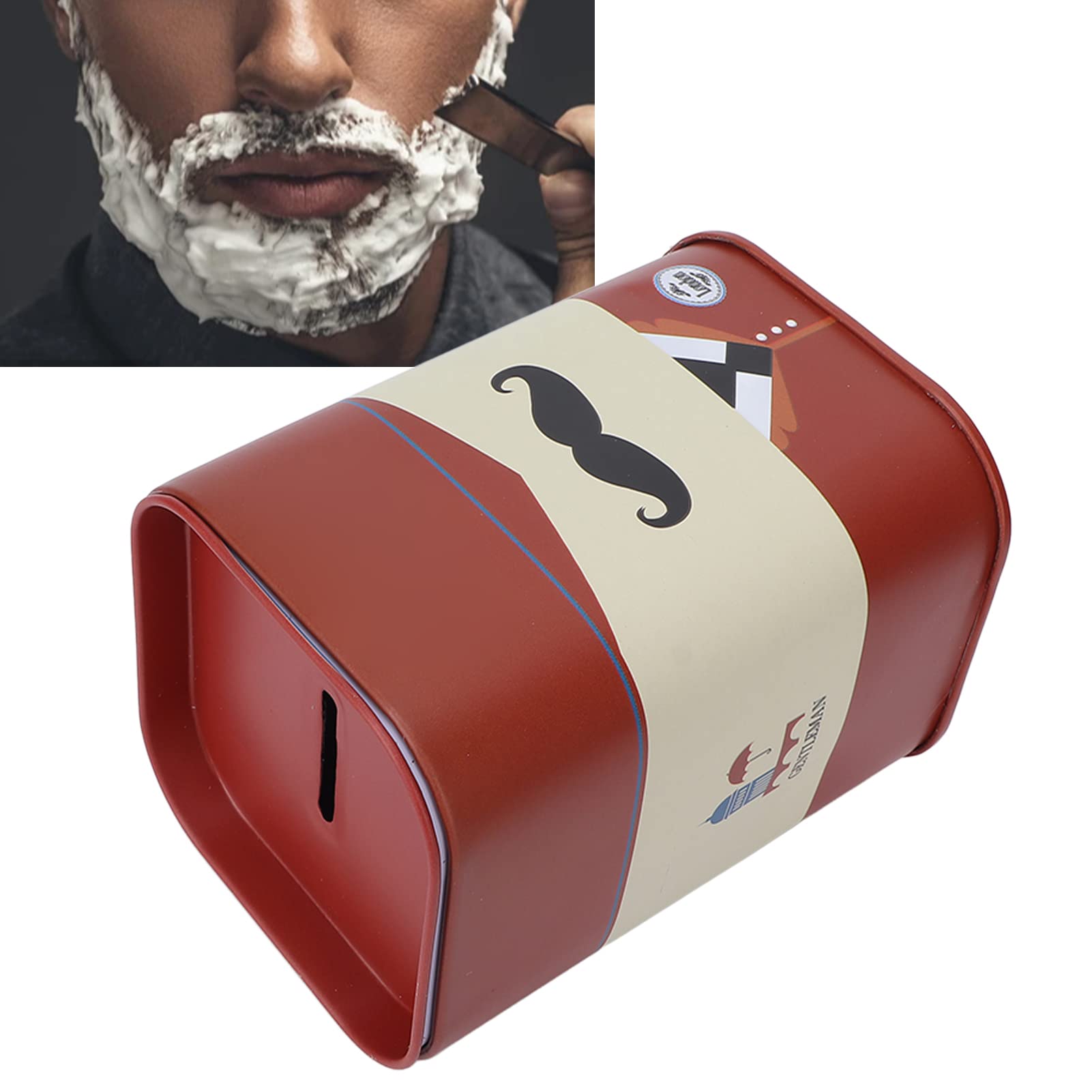 Safety Razor Blade Storage Container - Removable Design, Large Capacity & Compact Structure for Home Use | Perfect for Travel, Shaving Kits & Beard Grooming (Red)