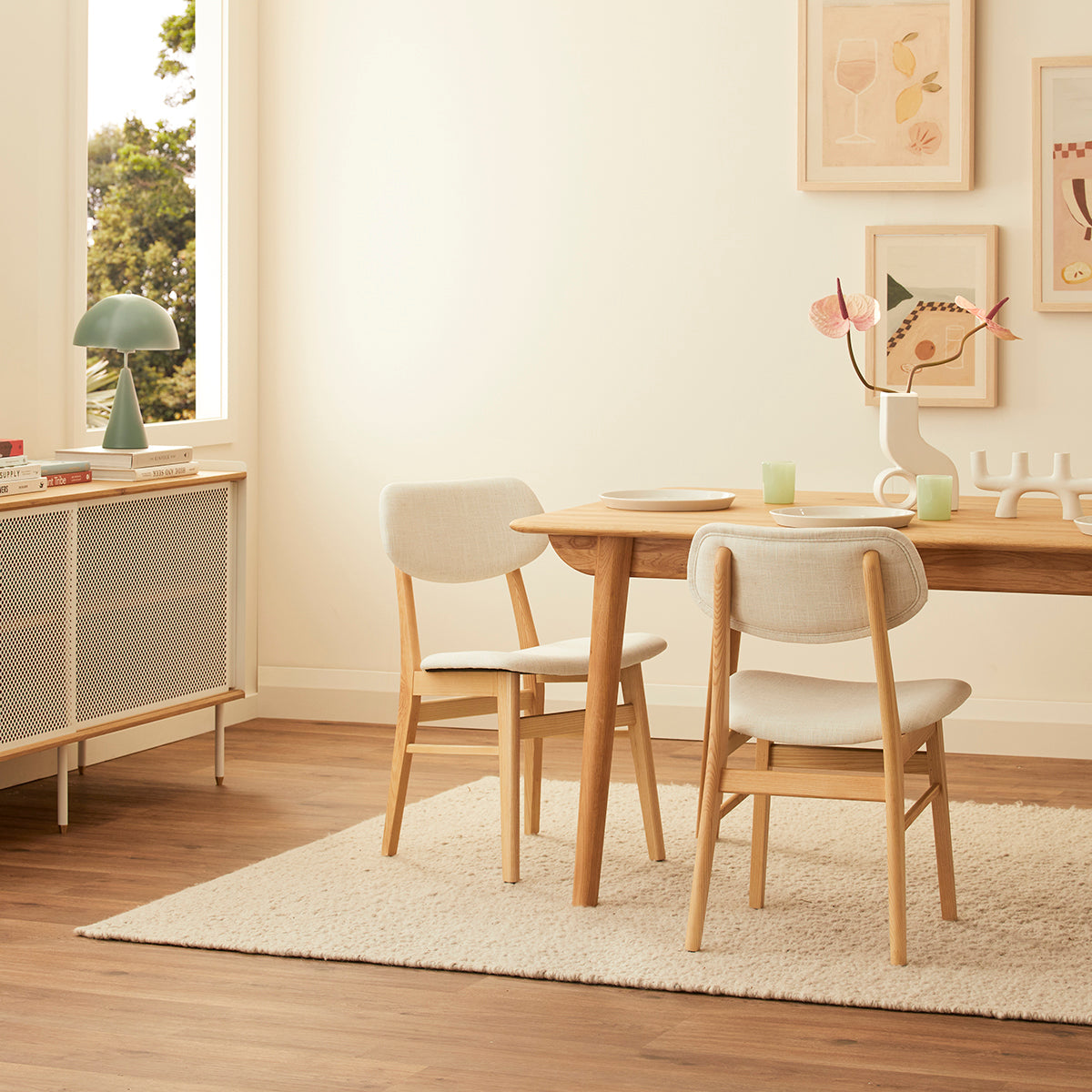 Ari Fabric Dining Chair - Modern Upholstered Seat for Kitchen, Dining Room & Office - Comfortable & Stylish Home Furniture
