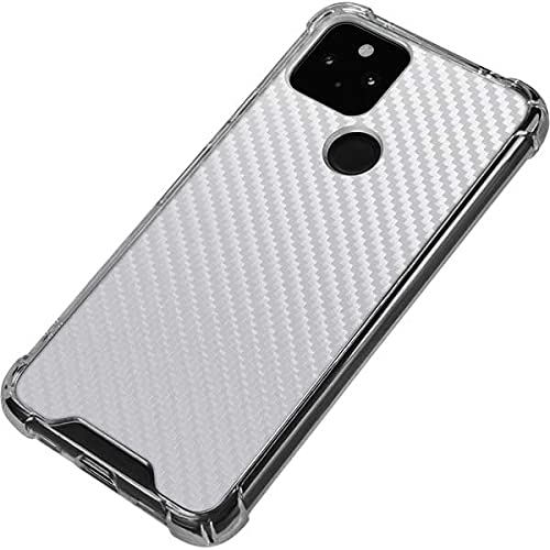 Google Pixel 5a 5G Case - White Carbon Fiber Design for Daily Protection