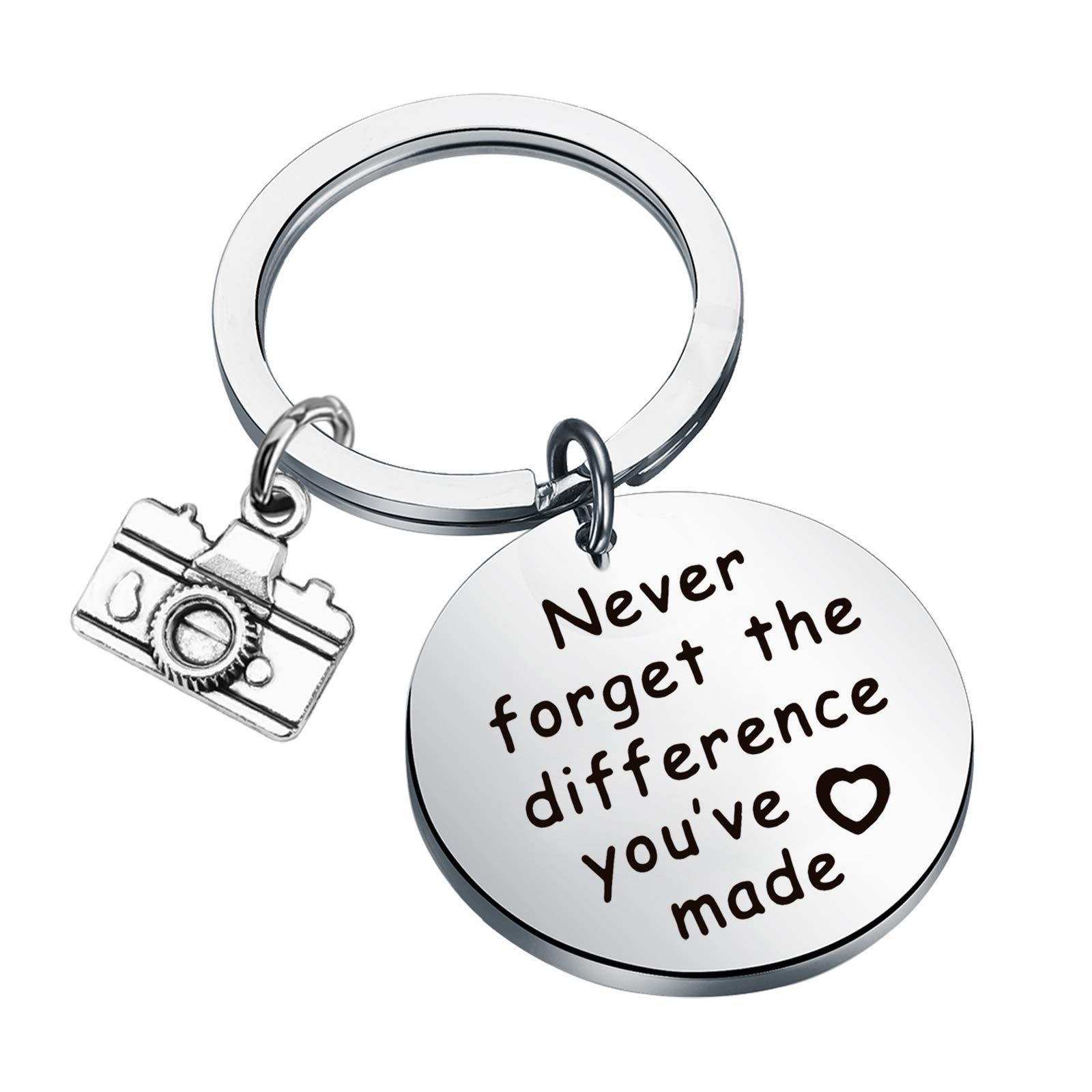 MYOSPARK Custom Photo Keychain - Personalized Gift for Photographers, Videographers & Selfie Lovers - Perfect for Birthdays, Anniversaries & Camera Enthusiasts