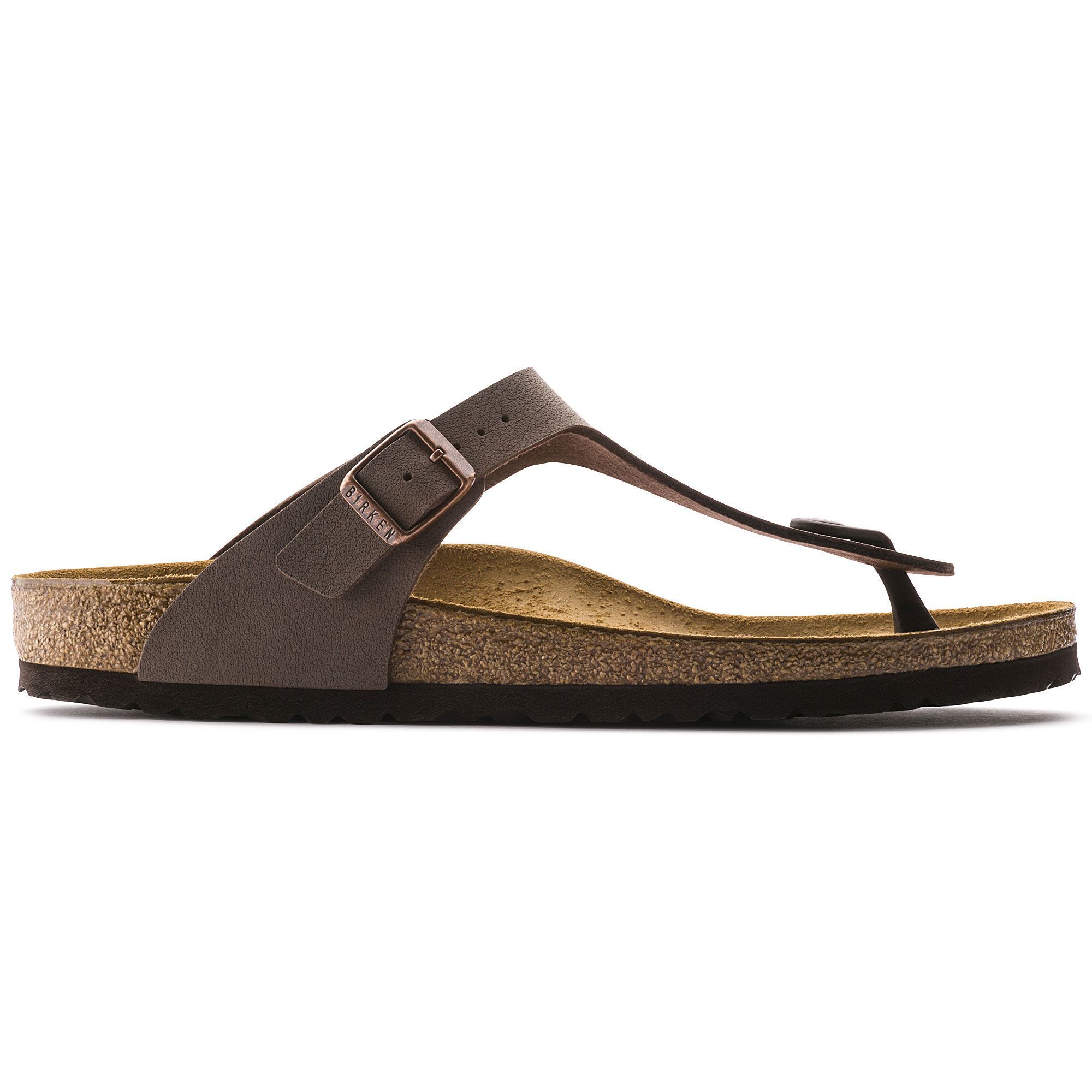 BIRKENSTOCK GIZEH Women's Sandals - Mocha Birkibuc Leather Comfort Footbed - Perfect for Casual Wear, Beach & Summer Outfits