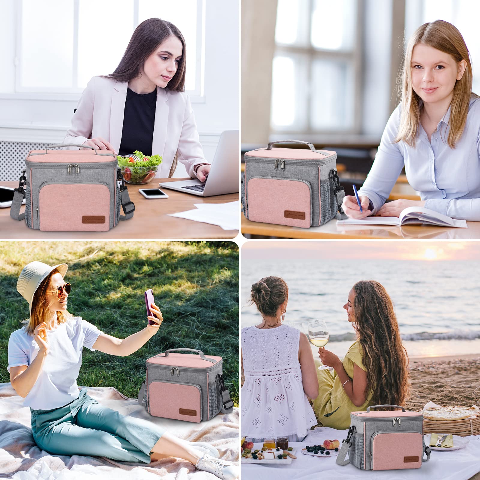 Insulated Leakproof Lunch Cooler Bag for Men & Women - Maelstrom Lunch Tote Box for Office, School, Picnic & Outdoor Activities