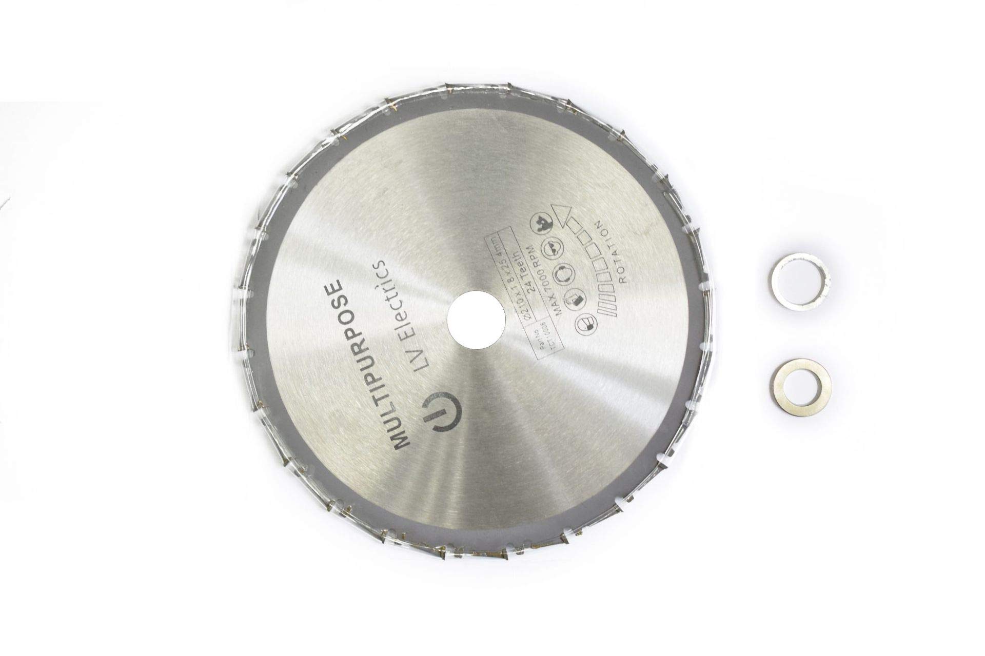 24T Carbide Circular Saw Blade 210mm - Premium Wood & Soft Metal Cutting Disc for Fine Finishing | Ideal for DIY Projects, Carpentry, and Metalworking