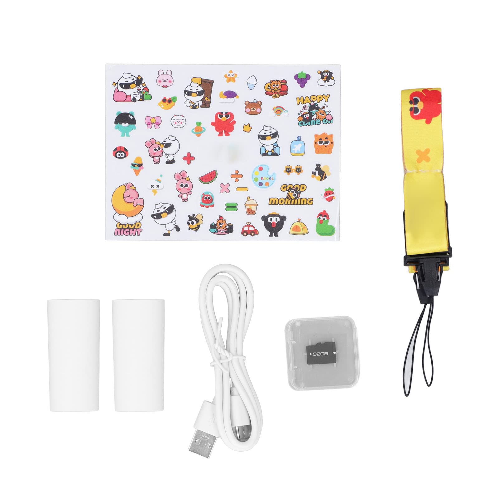 Shanrya Print Camera - 48MP Kids Digital Camera with Front & Back Dual Lens, 1400mAh Battery, Fill Light & 32GB Memory Card - Perfect for Outdoor Adventures, Birthday Gifts & Family Travel Photography