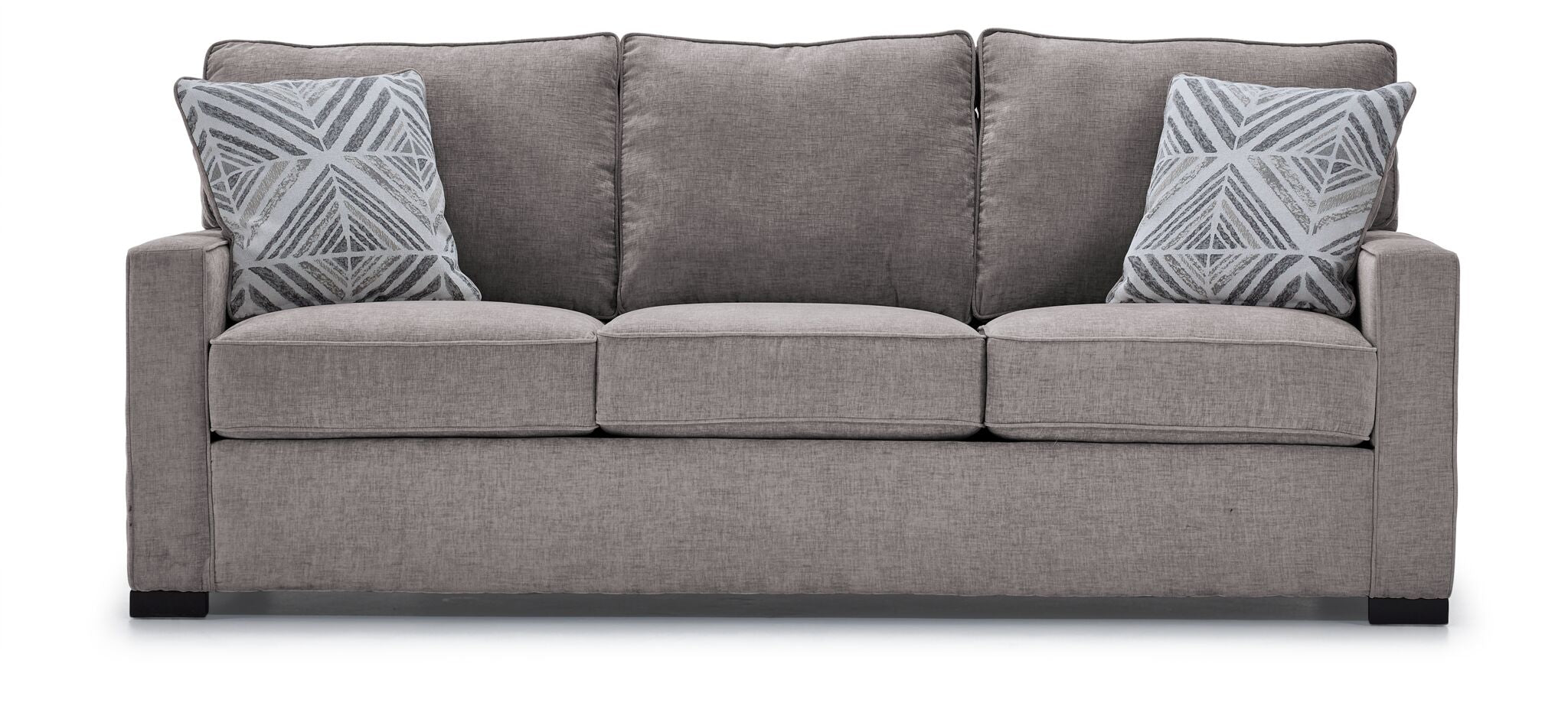 Charlotte Sofa in Smoke Gray - Modern Comfortable Living Room Furniture for Small Spaces & Apartments | Perfect for Relaxing, Entertaining & Home Decor