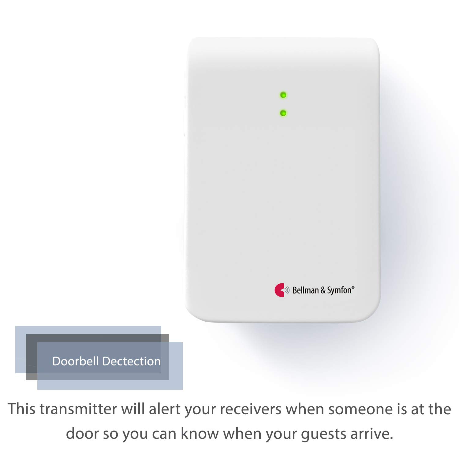 Bellman & Symfon Wireless Doorbell Transmitter for Hearing Impaired - Easy to Use Smart Home Alert System with Intercom - Ideal for Elderly, Deaf & Hard of Hearing - Perfect for Home Security & Safety Alerts