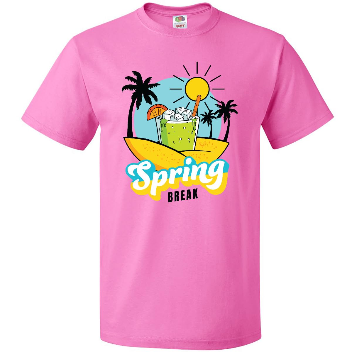 Inktastic Spring Break Vacation & Sunshine Beach T-Shirt for Adults - Perfect for Summer Trips, Beach Parties & Casual Wear