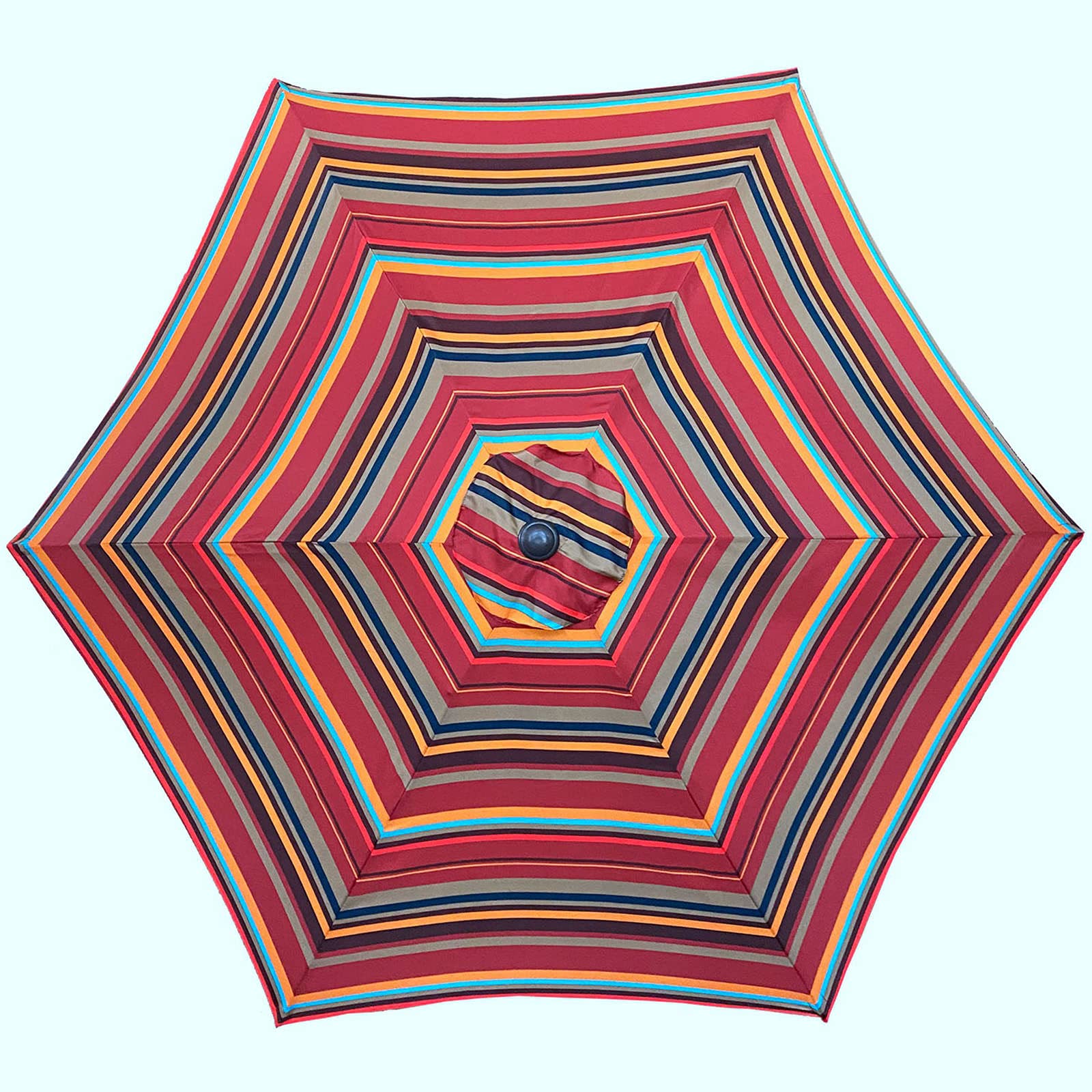 8.6-Ft Red Patio Umbrella with Push Button Tilt & Crank - Outdoor Market Table Umbrella for Garden, Poolside & Backyard Shade