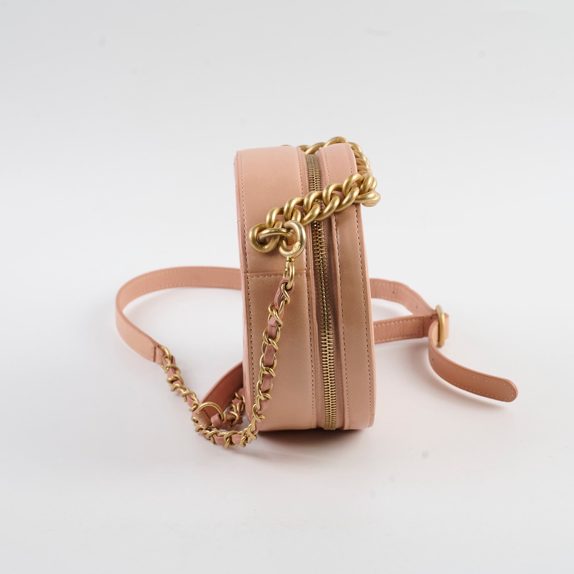 Chanel Round As Earth Crossbody Bag Peach Coral - Luxury Designer Handbag for Women, Perfect for Date Night, Parties & Everyday Use
