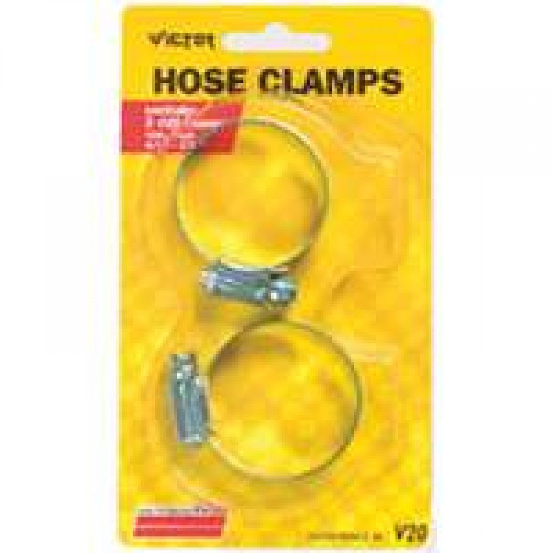 VICTOR CLAMP Hose 3/4X1-3/4 2PK - Heavy Duty Hose Clamps for Automotive, Plumbing, and Industrial Applications