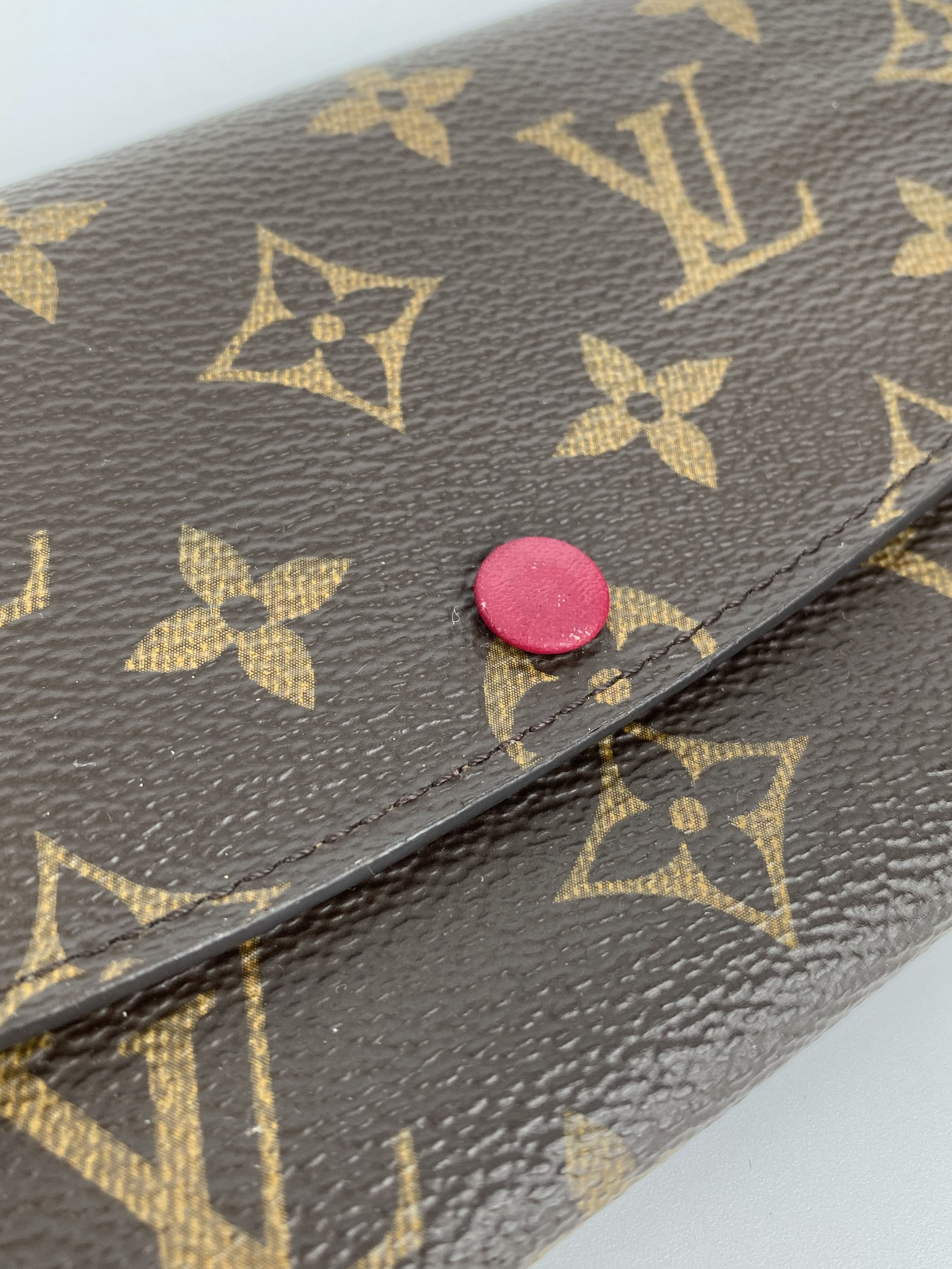 Louis Vuitton Monogram Emilie Wallet in Fuchsia - Luxury Compact Women's Wallet for Everyday Use & Special Occasions