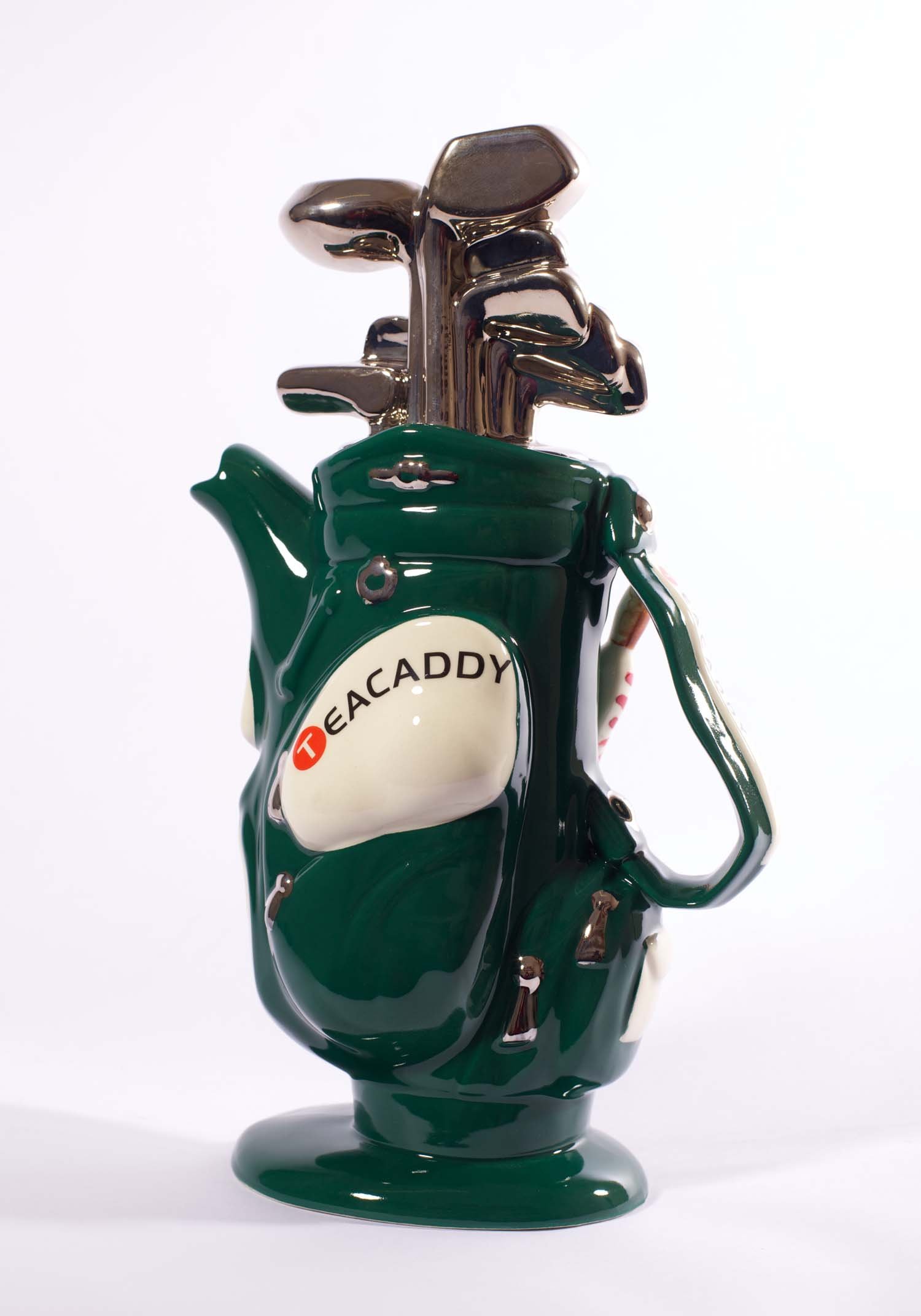 Premium Golf Bag Teapot - 18oz Green Ceramic Teapot with Infuser | Perfect for Golf Lovers, Tea Parties & Outdoor Picnics