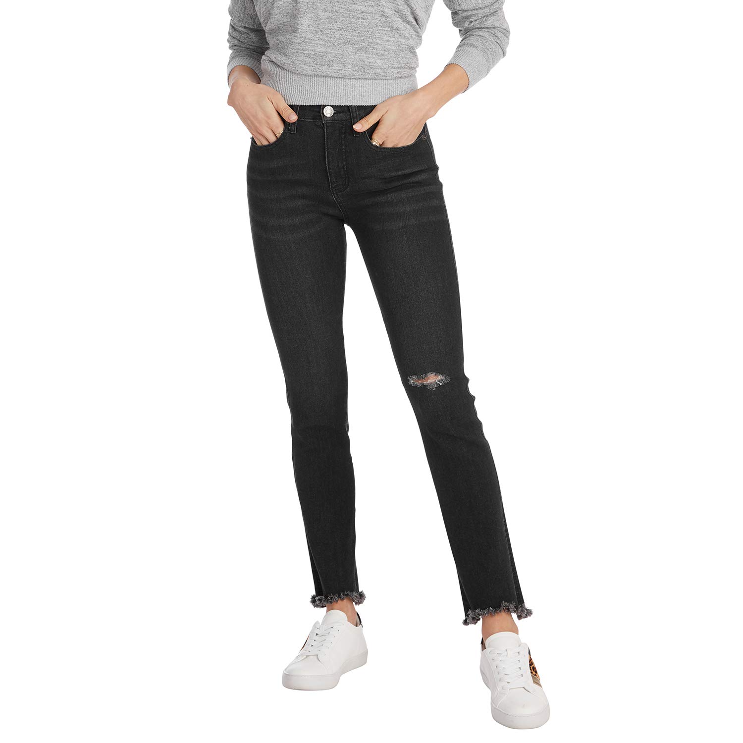 Mud Pie Women's Hyde Straight Leg Jeans - Comfortable Stretch Denim Pants for Casual Wear & Everyday Outfits