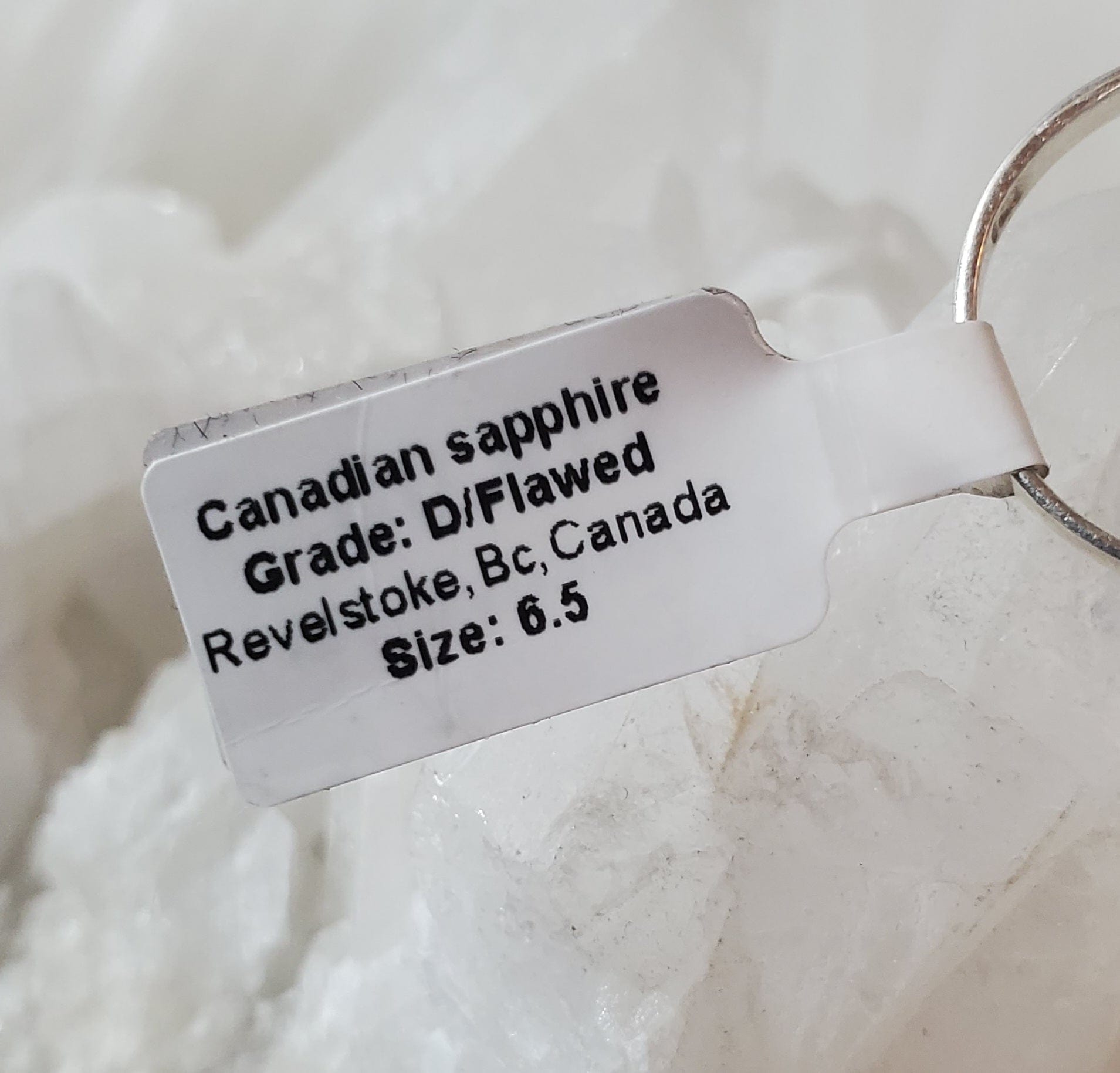 Exquisite Canadian Sapphire Ring in .925 Sterling Silver - Size 6.5 - Perfect for Engagement, Anniversary & Special Occasion Gifts