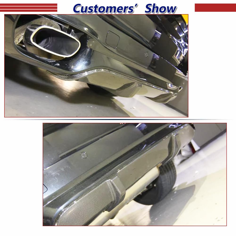 Carbon Fiber Rear Diffuser for BMW X5 F15 (2014-2018) - Compatible with xDrive35i, xDrive50i & M Sport Models - Rear Bumper Lip Spoiler & Splitters - Enhances Aerodynamics & Sporty Look - Perfect for Car Enthusiasts & Performance Upgrades