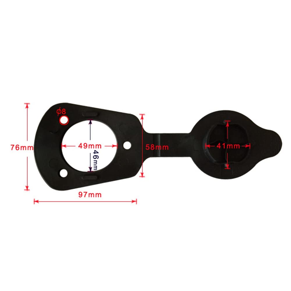 Boat Fishing Rod Holder Cap - Rubber Flush Mount Cover Gasket for Kayak & Fishing Boats | Durable Marine Accessory for Saltwater & Freshwater Fishing Trips