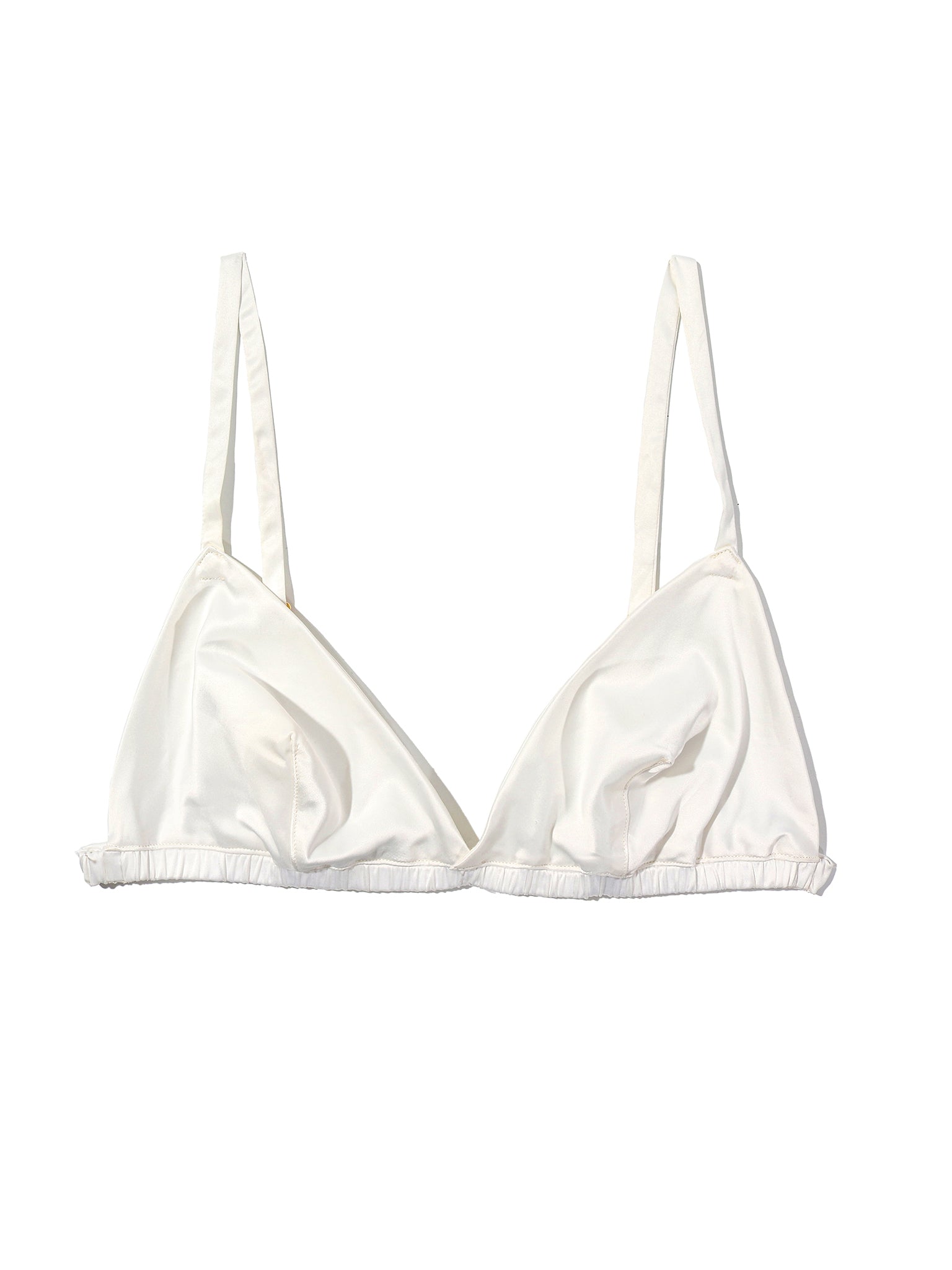 Luxury Satin Sleep Bralette for Women - Comfortable Wireless Lace Bralette for Nightwear, Lounge & Relaxation