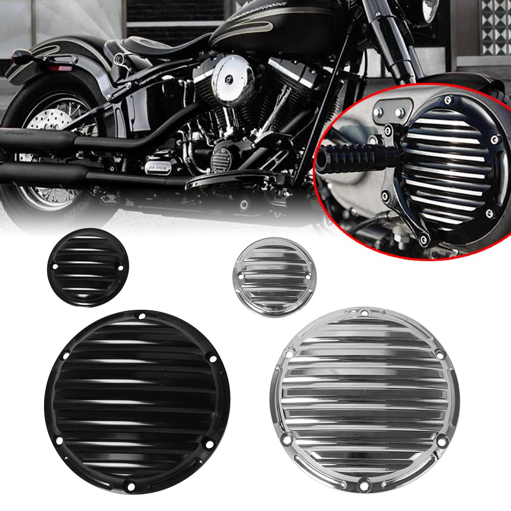 Harley Sportster XL 883 XR1200 48 Derby Timing Chain Inspection Cover - Black | High-Quality Motorcycle Engine Accessory | Perfect for DIY Repairs & Maintenance