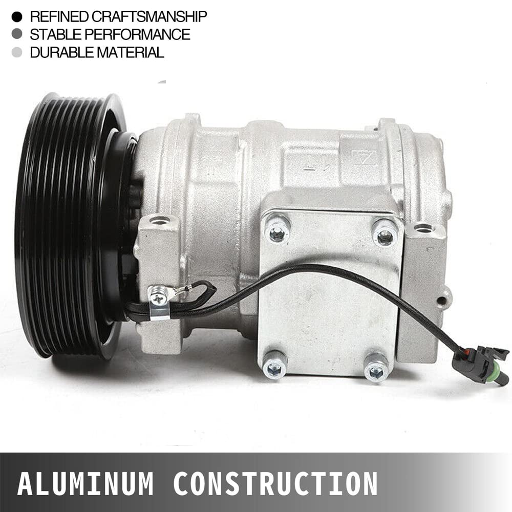 John Deere AC Compressor & Clutch Kit - Fits Models CO 22030C, RE46609, RE69716 | Replacement Part for Tractor & Heavy Equipment Cooling Systems