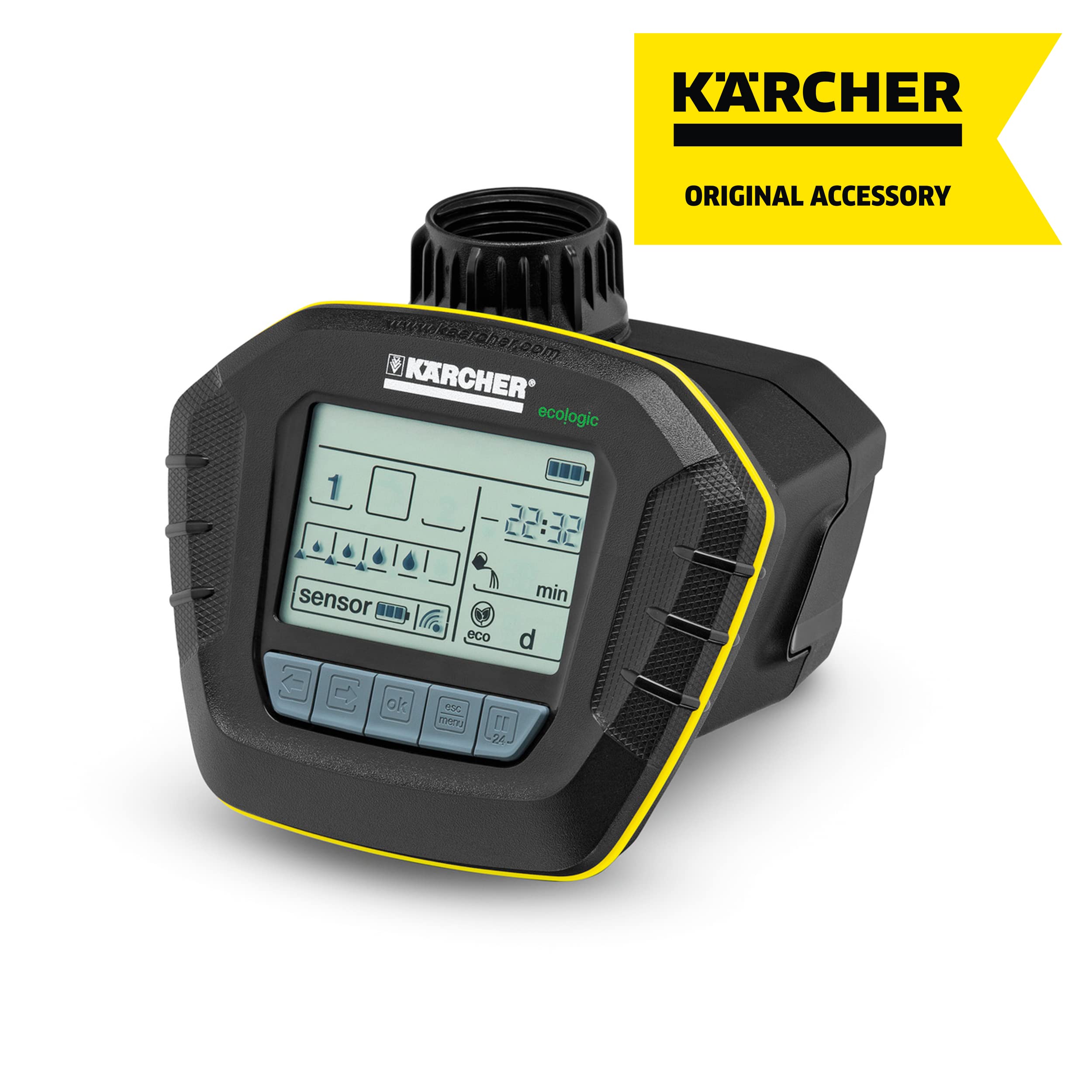 Karcher ST6 Automatic Watering Sensor Timer - Smart Garden Irrigation Controller for Lawns, Plants & Flowers | Perfect for Outdoor Sprinkler Systems & Drip Irrigation