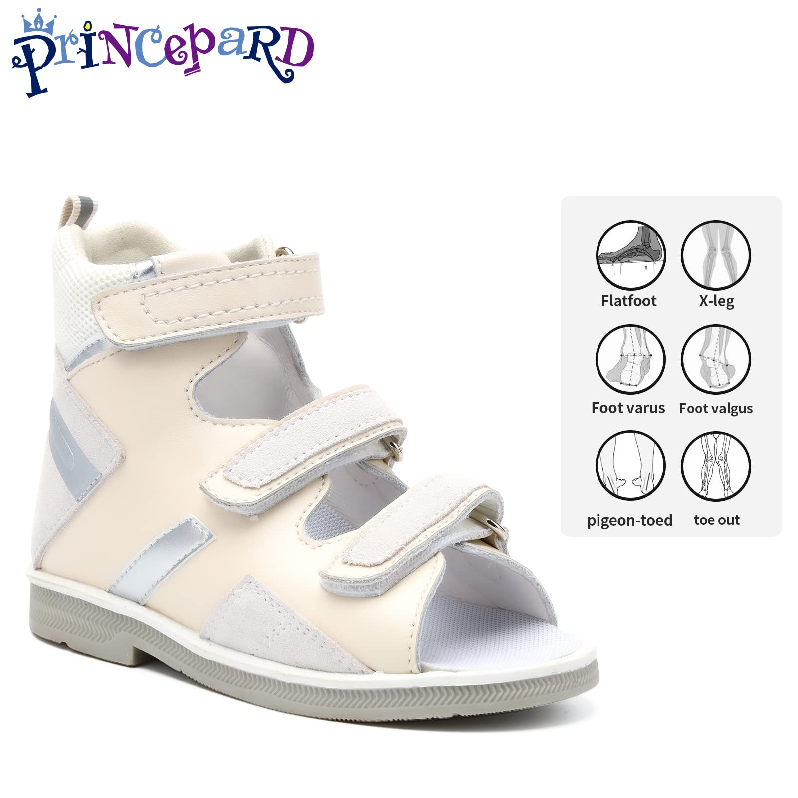 **Orthopedic Sandals for Kids - Summer High Top Shoes with Arch & Ankle Support, Non-Slip Soles - Perfect for Outdoor Play, Beach & Daily Comfort**