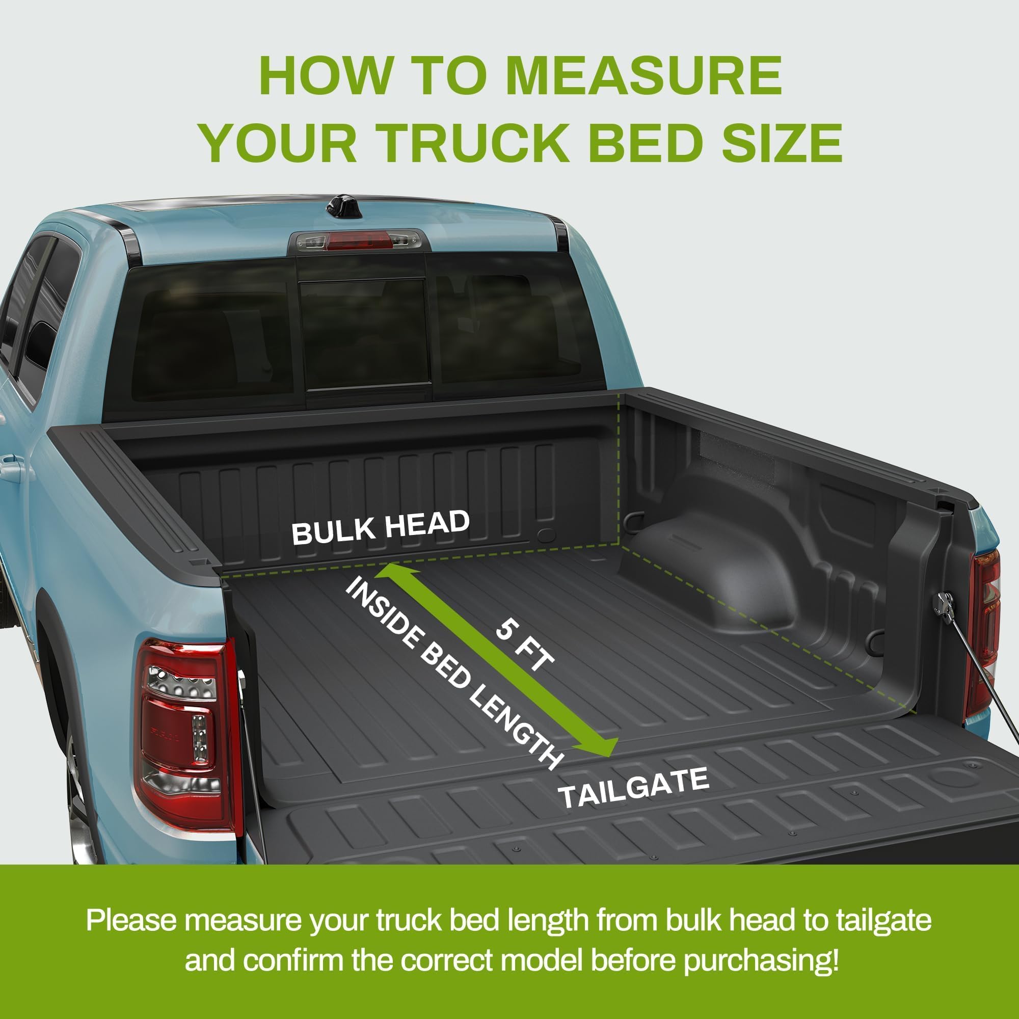 AUTOSAVER88 Tri-Fold Soft Truck Bed Tonneau Cover for 2005-2025 Nissan Frontier (5 ft Bed) - Waterproof & Durable Pickup Truck Accessory - Perfect for Hauling, Camping & Outdoor Adventures (Excludes Mexico)