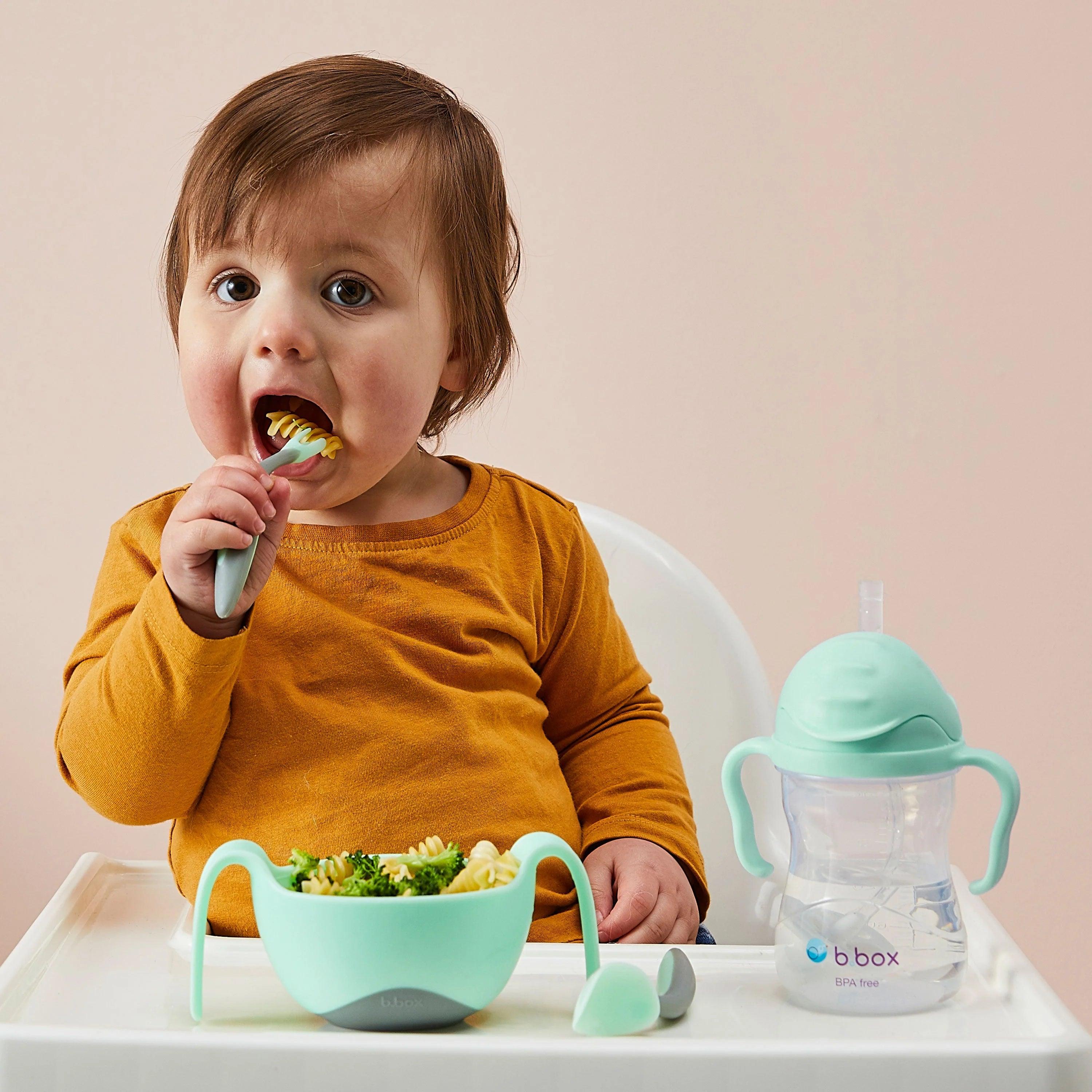 b.box Baby & Toddler Sippy Straw Cup 8oz/240ml - Leak Proof Spill Proof Drinking Cup for Infants & Kids - Perfect for Daycare, Travel & On-the-Go Hydration