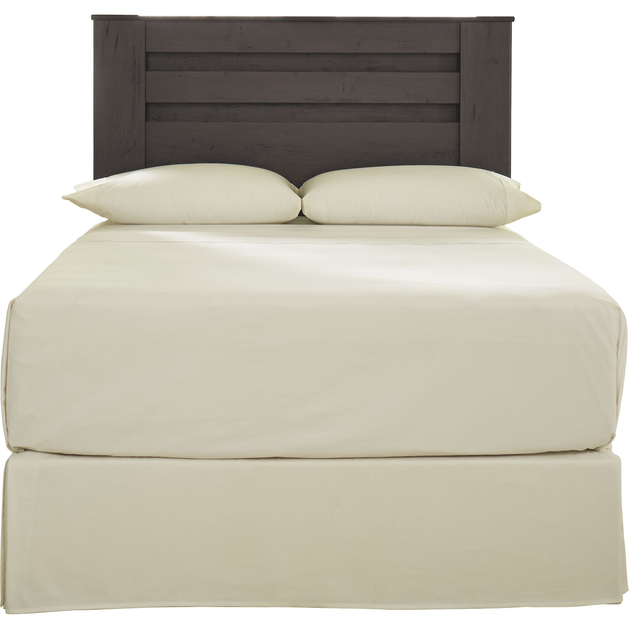 Brinxton Full Panel Upholstered Headboard - Charcoal Grey Fabric Bed Frame for Master Bedroom & Guest Room Decor