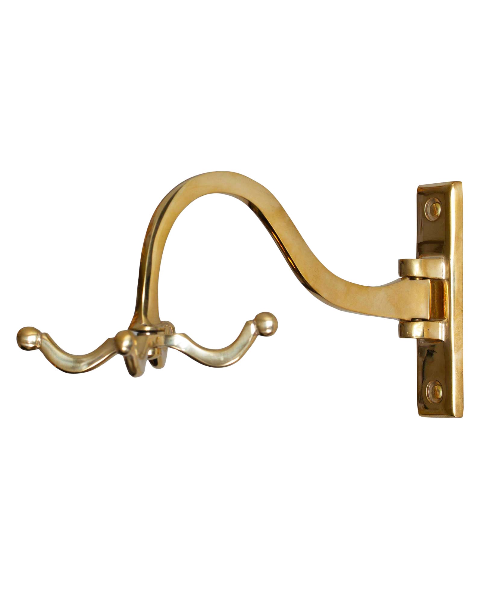 Vintage Brass Coat Hooks for Students - Heavy Duty Wall Mounted Clothes Hangers - Perfect for Dorm Rooms, Bedrooms & Entryway Organization
