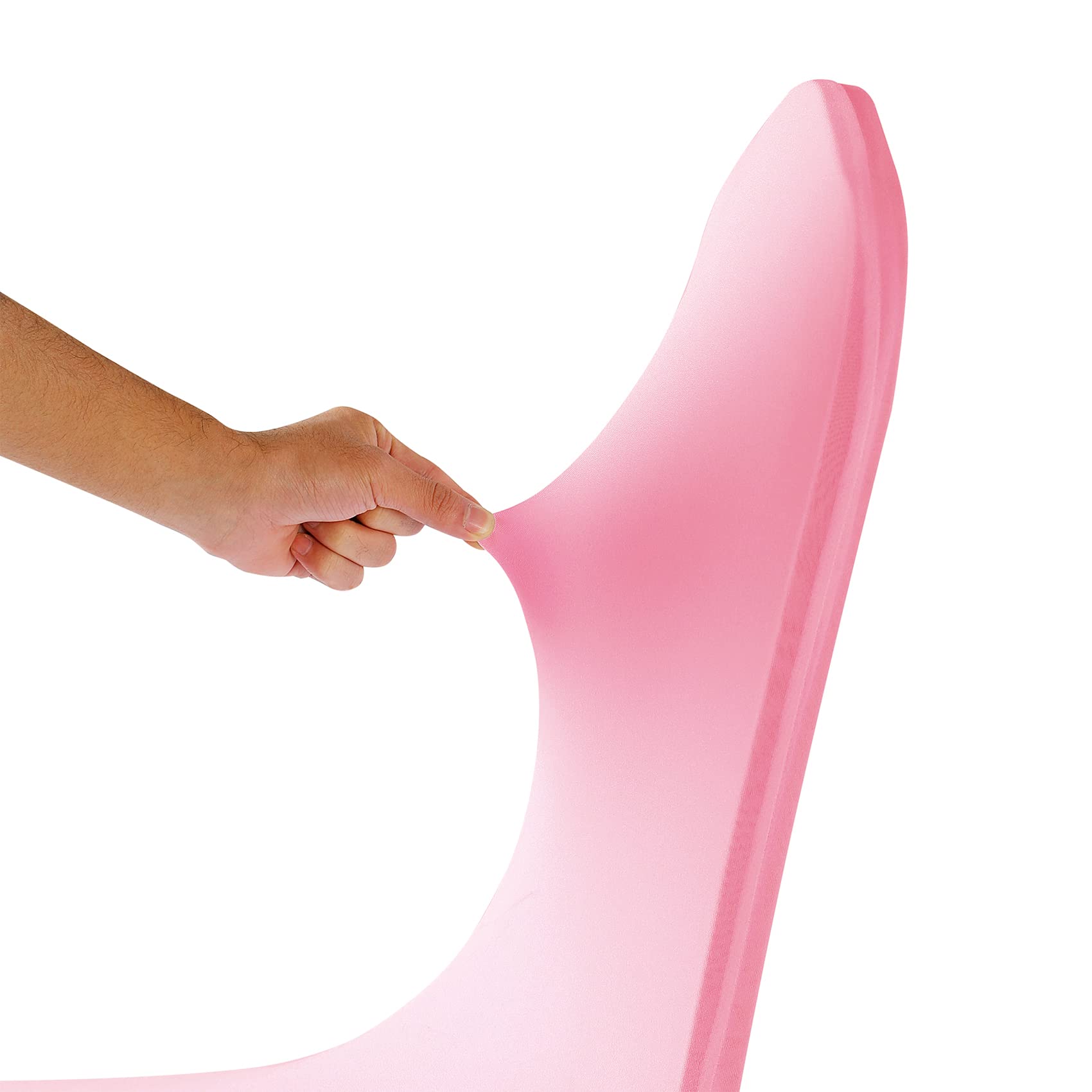 12PCS Spandex Stretch Chair Covers - Washable Removable Elastic Dining Chair Slipcovers for Living Room, Party, Banquet, Wedding & Hotel Events (Pink) - Perfect for Home Decor and Event Seating Protection
