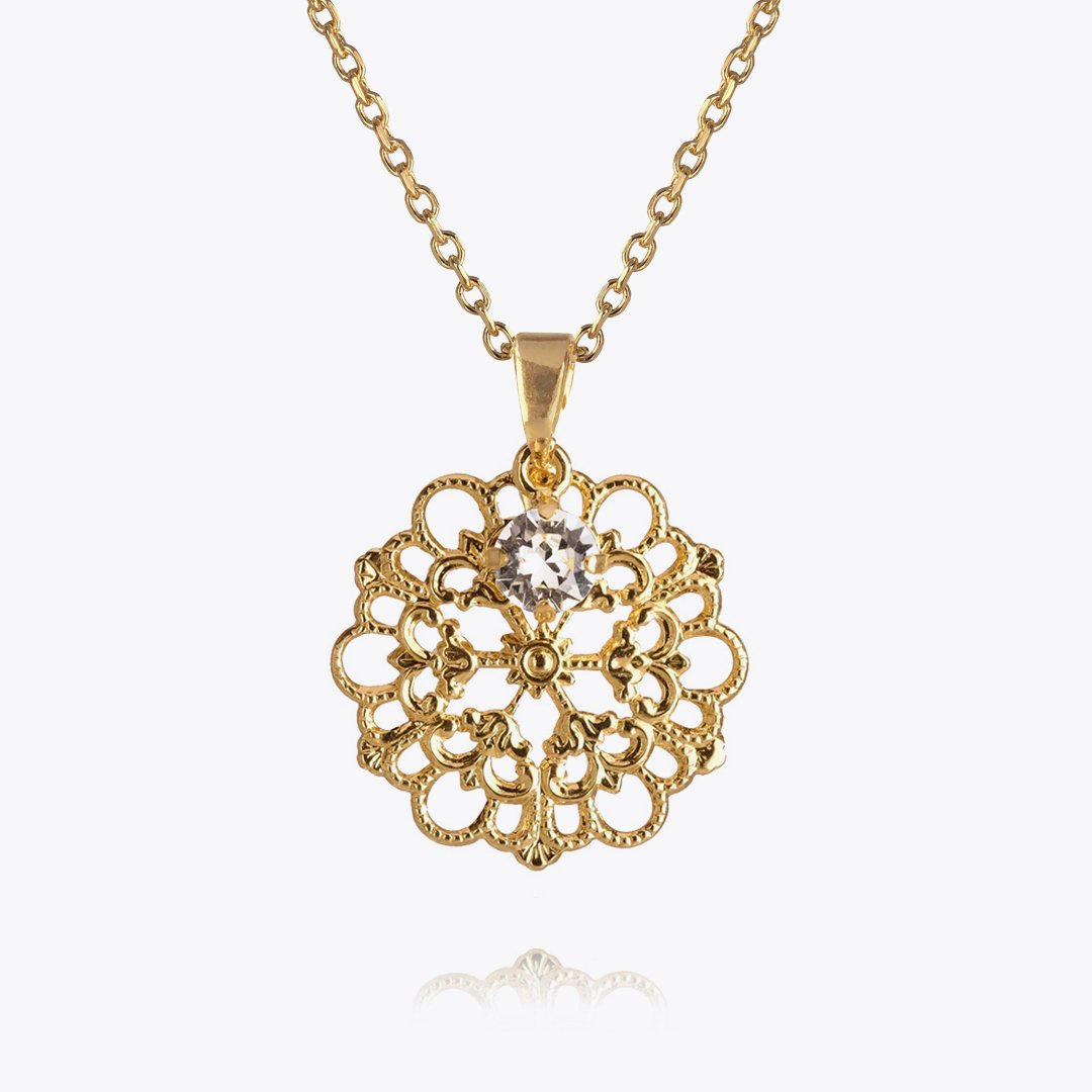 Andrea Crystal Necklace for Women - Elegant & Sparkling Jewelry Gift for Her - Perfect for Weddings, Parties & Special Occasions