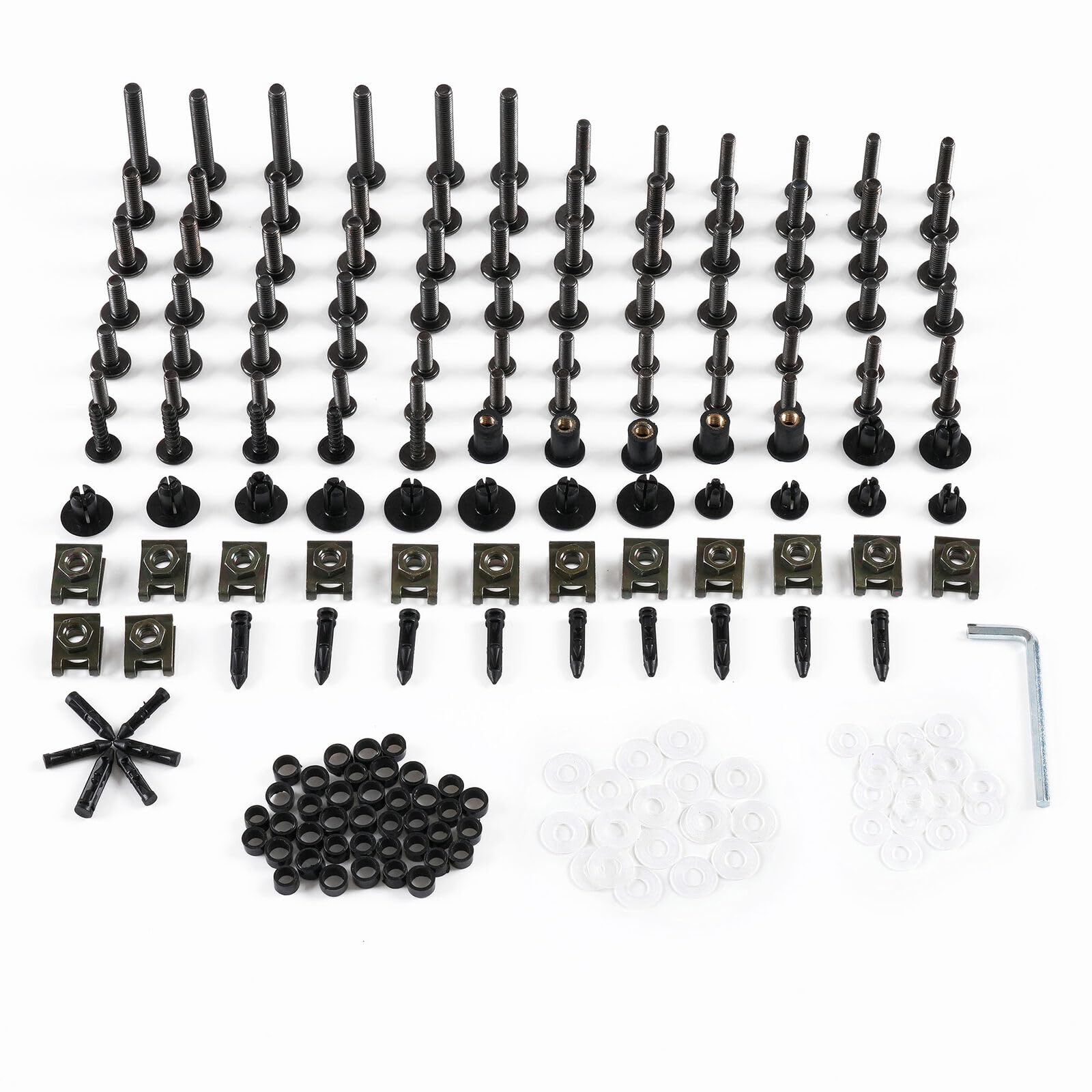 Kawasaki ZX-10R Fairing Bolts Kit - Stainless Steel Screws & Fasteners for 2021-2023 Models - Perfect for Motorcycle Maintenance & Repair