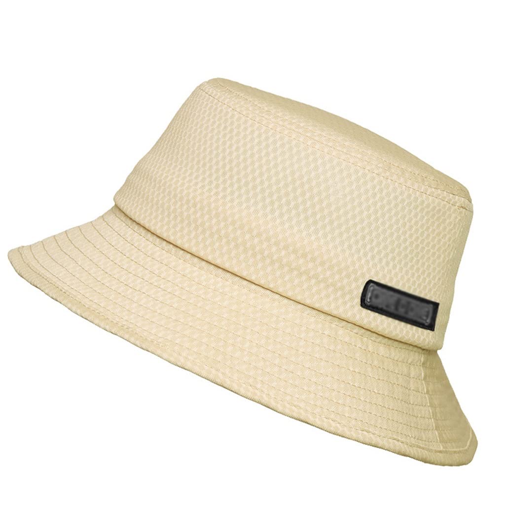 Breathable Mesh Fisherman Hat for Men & Women - Summer Panama Sun Hat with Wide Brim for Outdoor Activities, Hiking, Beach, and Travel - Adjustable Bucket Hat (55 * 60cm, Color C)