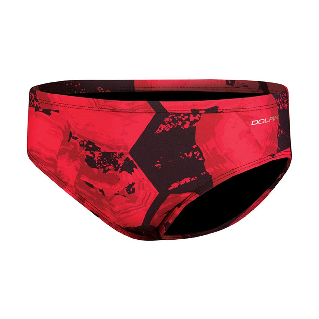 Dolfin Rogue Graphlite Racer Men's Swim Briefs - Red Size 26 - Competitive Swimwear for Training & Racing | Perfect for Pool Workouts & Triathlons