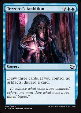 Magic The Gathering - Tezzeret's Ambition (065/264) Foil Card - Kaladesh Expansion | MTG Collectible Trading Card Game for Deck Building & Strategy Battles