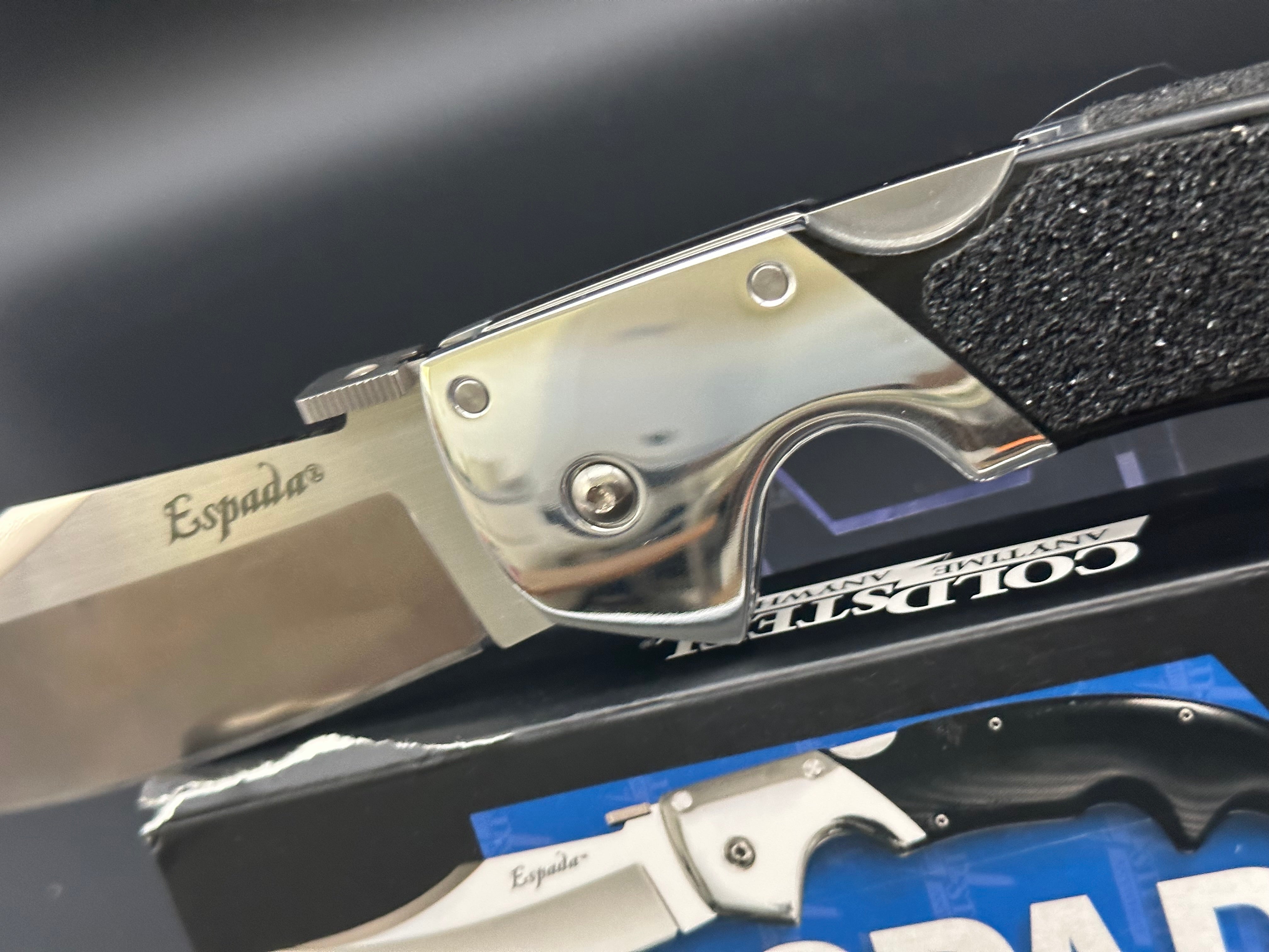 Cold Steel Large Espada Folding Knife - High Carbon Steel Blade, Durable G10 Handle - Perfect for Outdoor Camping, Hunting, and Survival Gear