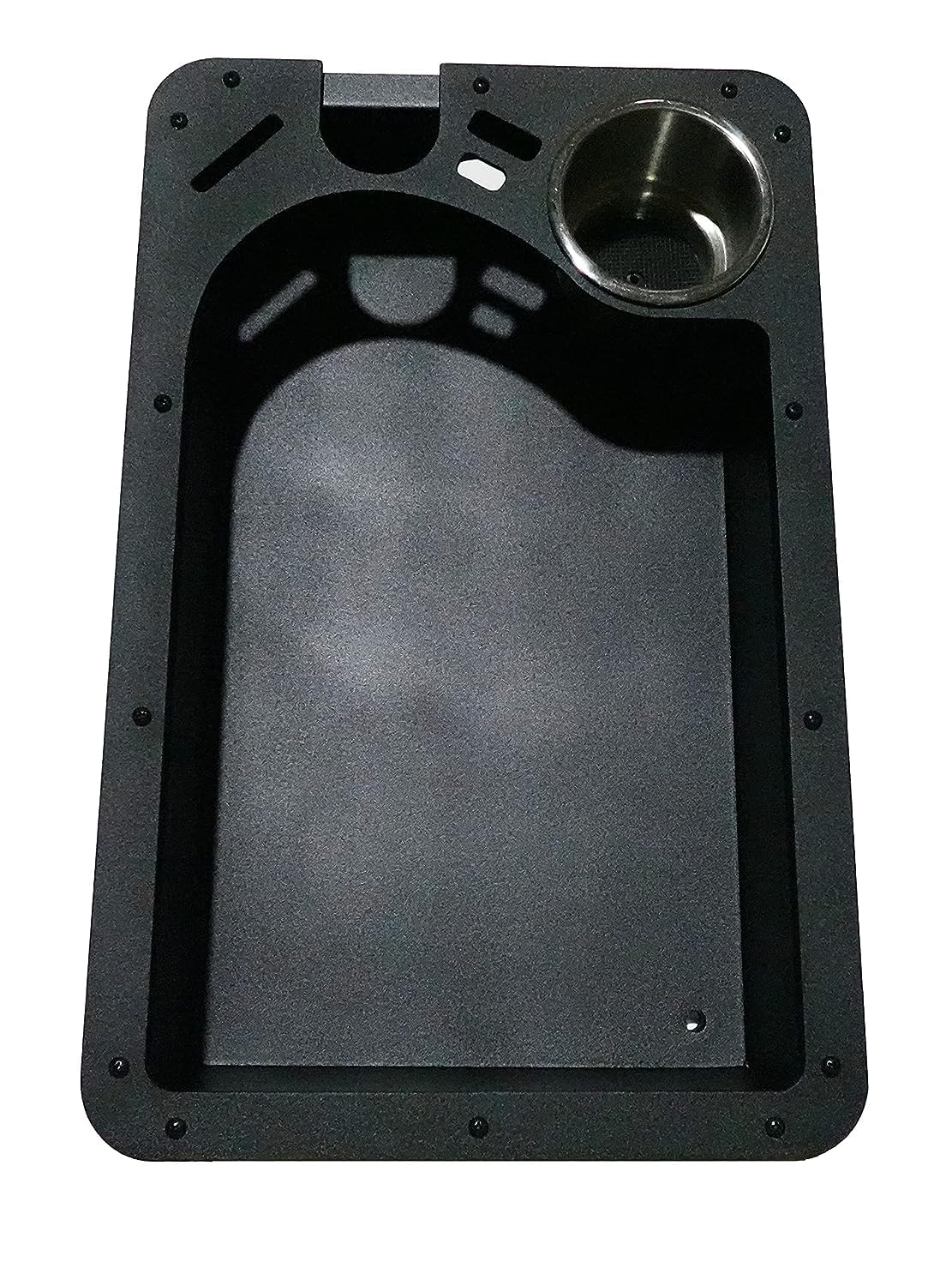 Baldwin Iron Works Recessed Trolling Motor Foot Pedal Pan Tray - Heavy Duty Aluminum Boat Accessory for Fishing & Marine Use (Tray Only)