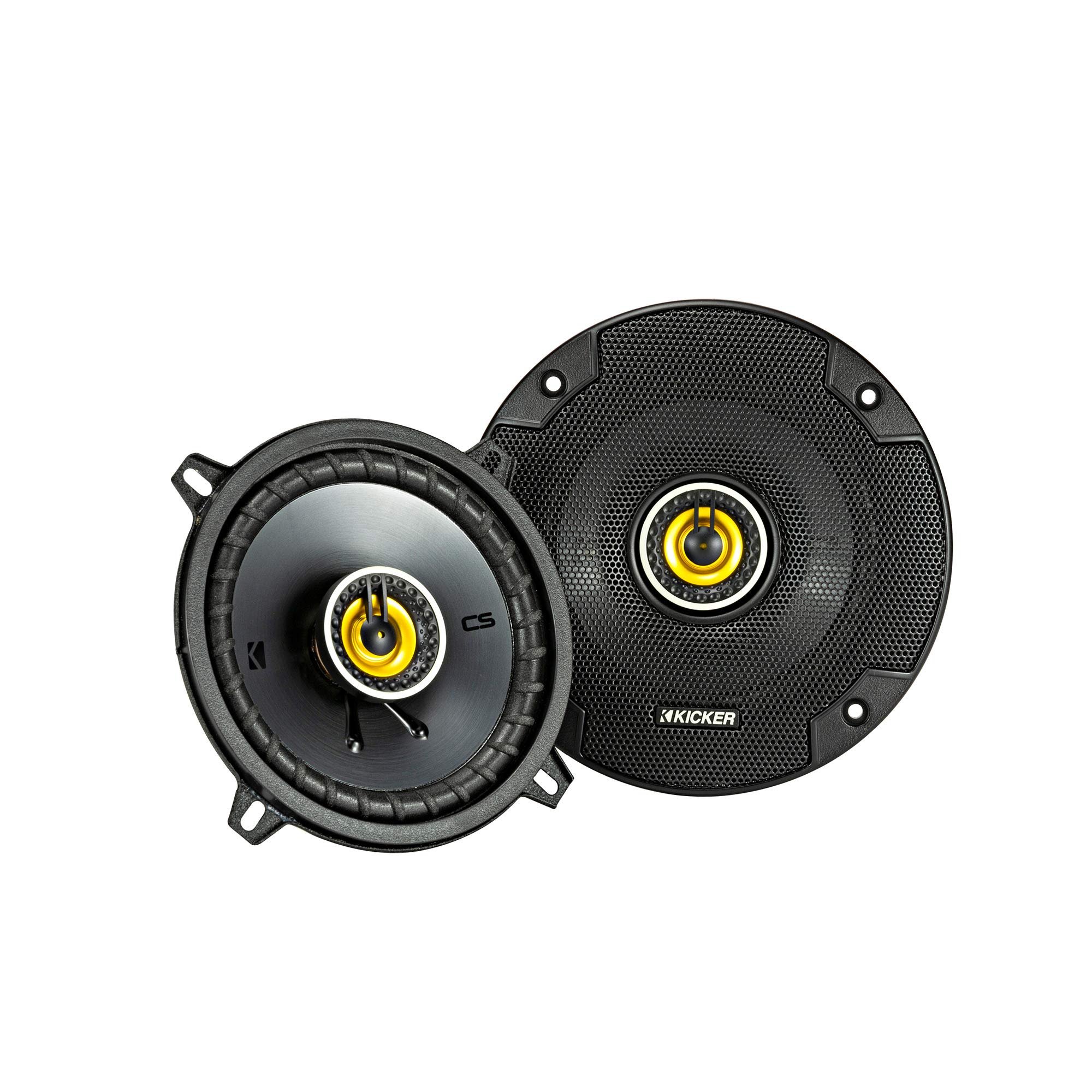 Kicker 46CSC54 CS-Series CSC5 5.25-Inch (130mm) 4-Ohm Coaxial Car Speakers - Premium Sound for Vehicles, Trucks & Boats - Perfect for Upgrading Car Audio System