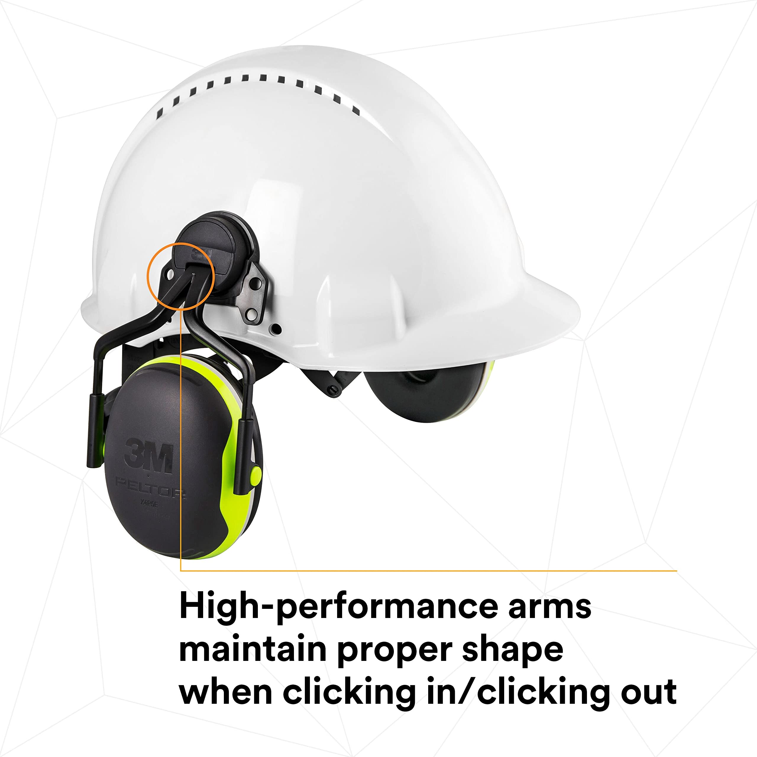3M Standard Hard Hat with Attached Brim, ANSI Z89.1 Certified, Orange Safety Helmet for Construction & Industrial Use - One Size Fits Most Adults - Perfect for Construction Sites, Factories & Outdoor Work