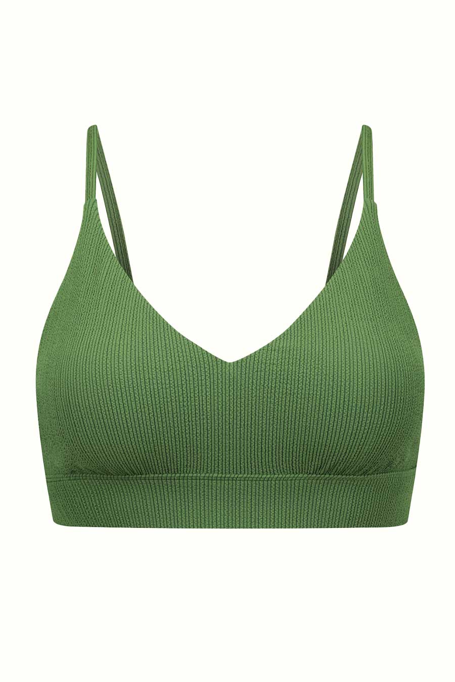 Byron Adjustable Bikini Top - Khaki Texture Swimwear for Women | Perfect for Beach, Pool & Summer Vacations