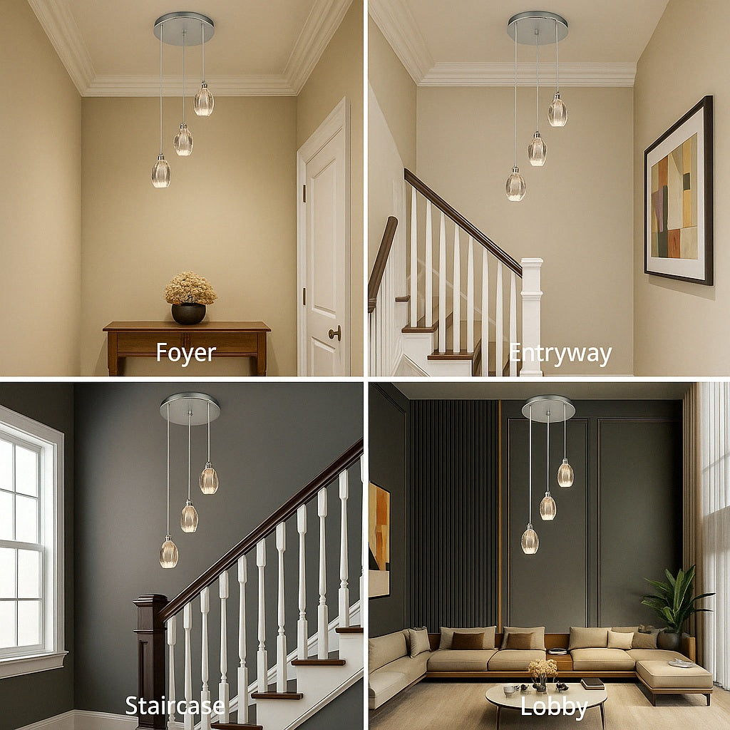 Sensa Crystal Stairwell Lighting - Elegant LED Step Lights for Modern Homes, Staircases, Hallways & Outdoor Pathways | Dimmable, Energy-Efficient & Waterproof Design