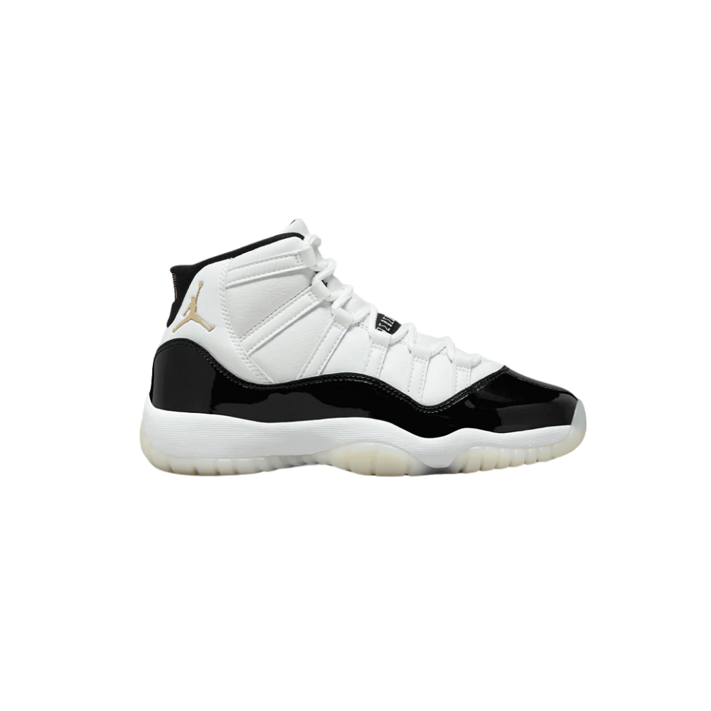 Air Jordan 11 Retro GS Gratitude Basketball Shoes - Black White Metallic Gold for Women & Girls - Perfect for Basketball Games, Sneaker Collecting & Streetwear Fashion