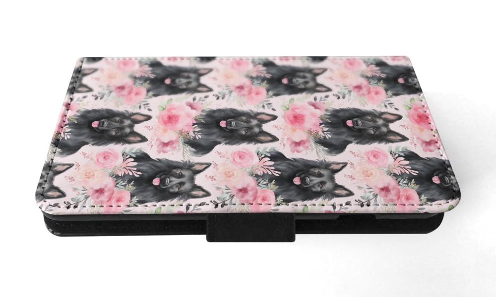 Stylish Belgian Sheepdog Puppy Faux Leather Flip Wallet Case for Apple iPhone 15 Plus - Perfect for Dog Lovers & Everyday Use