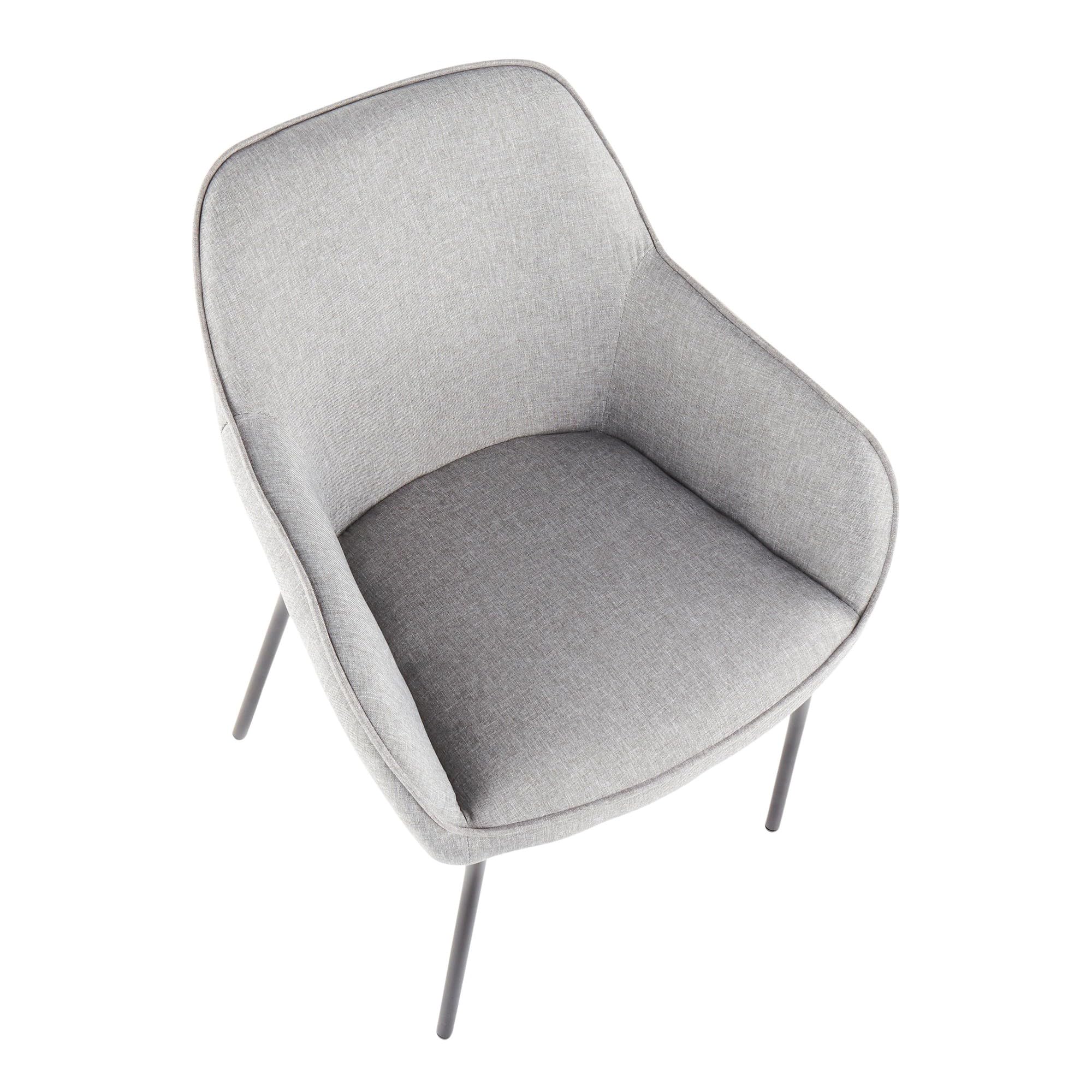 LumiSource Daniella Upholstered Dining Chairs Set of 2 - Modern Kitchen Chairs for Dining Table, Comfortable & Stylish Seating for Home, Restaurant, or Office Use