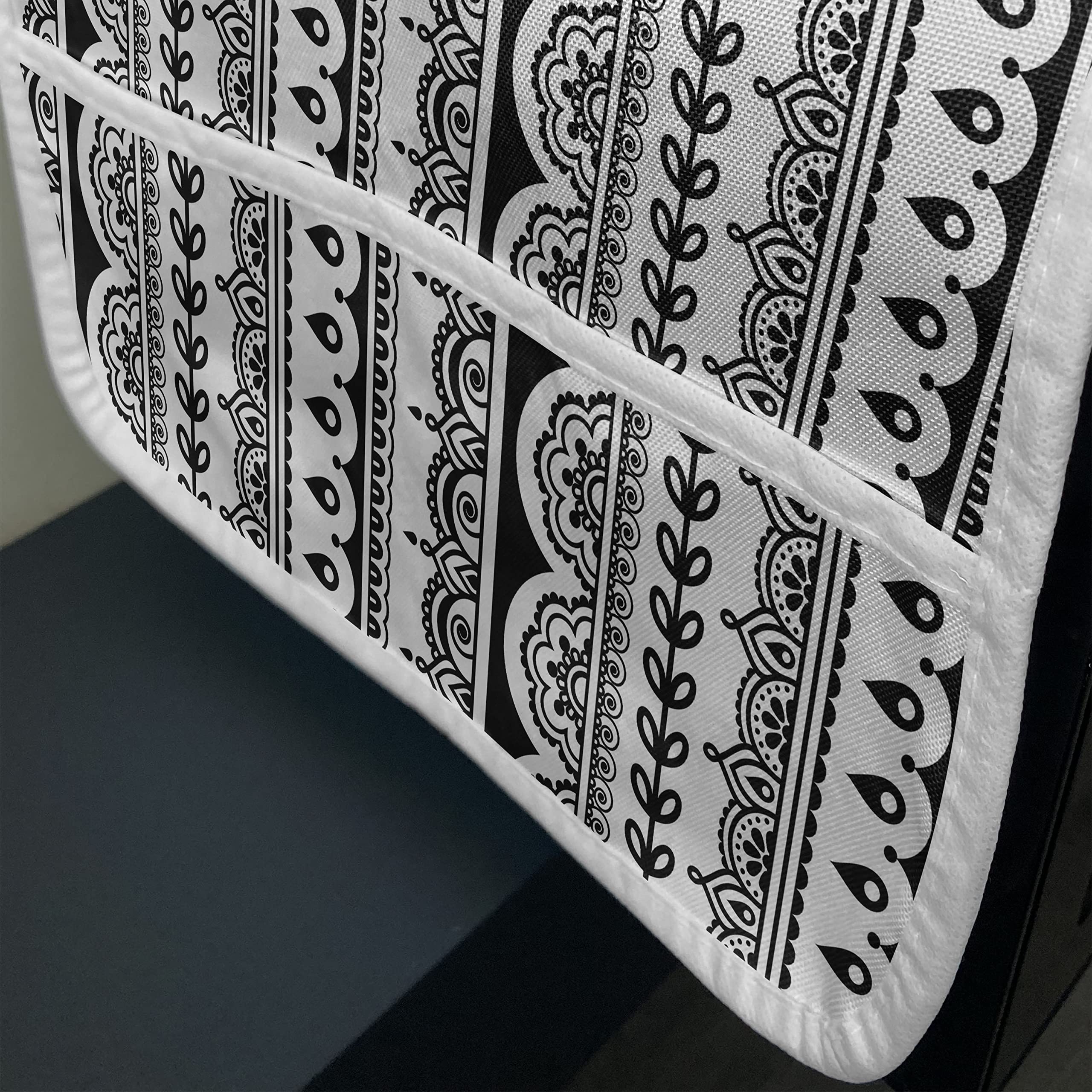 Ambesonne Tribal Microwave Oven Cover - Water Resistant Kitchen Organizer with Pockets, 36